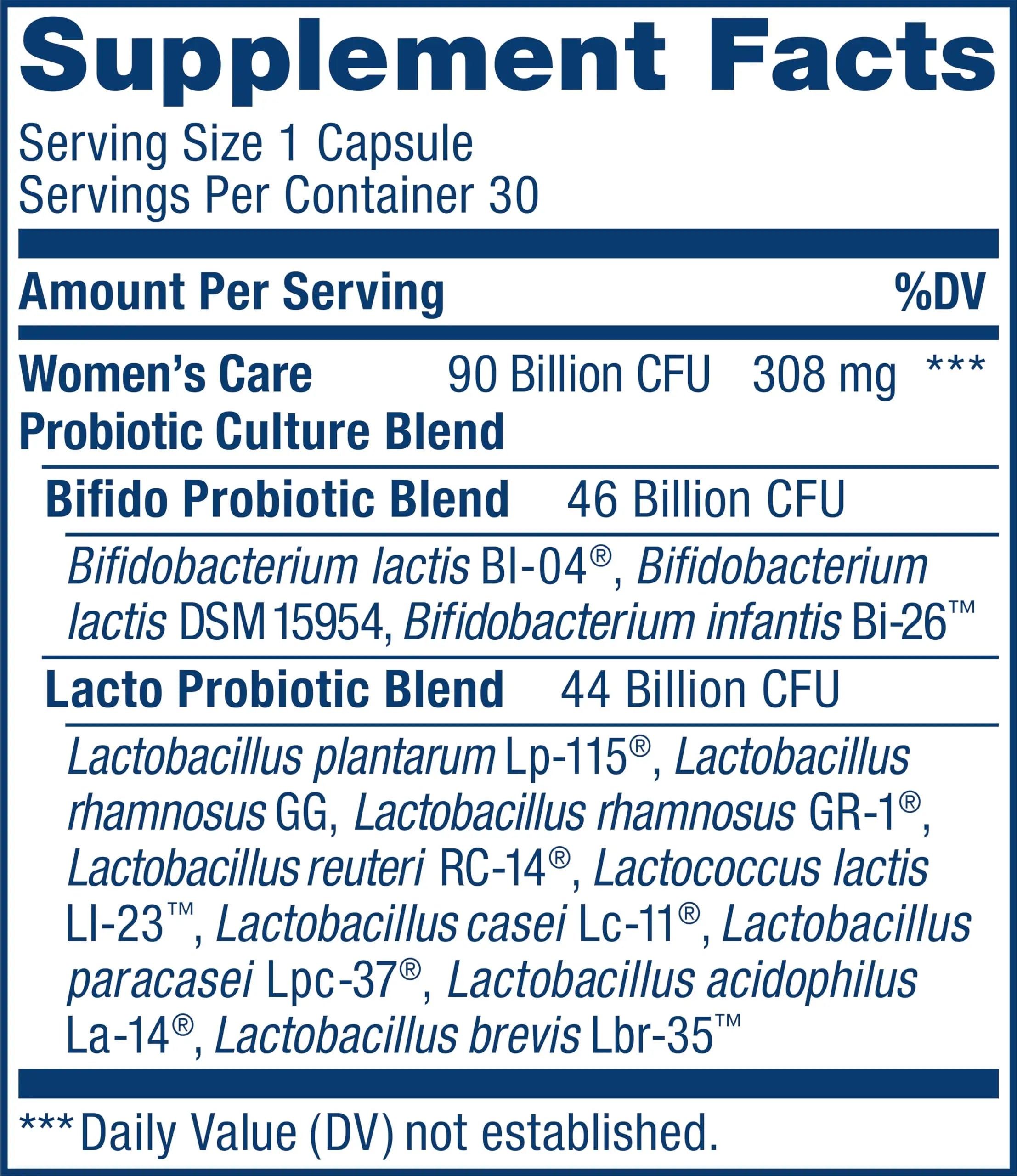 Renew Life Women's Probiotic Capsules, Supports Vaginal, Urinary, Digestive & Ultimate Renew Life Au supplements