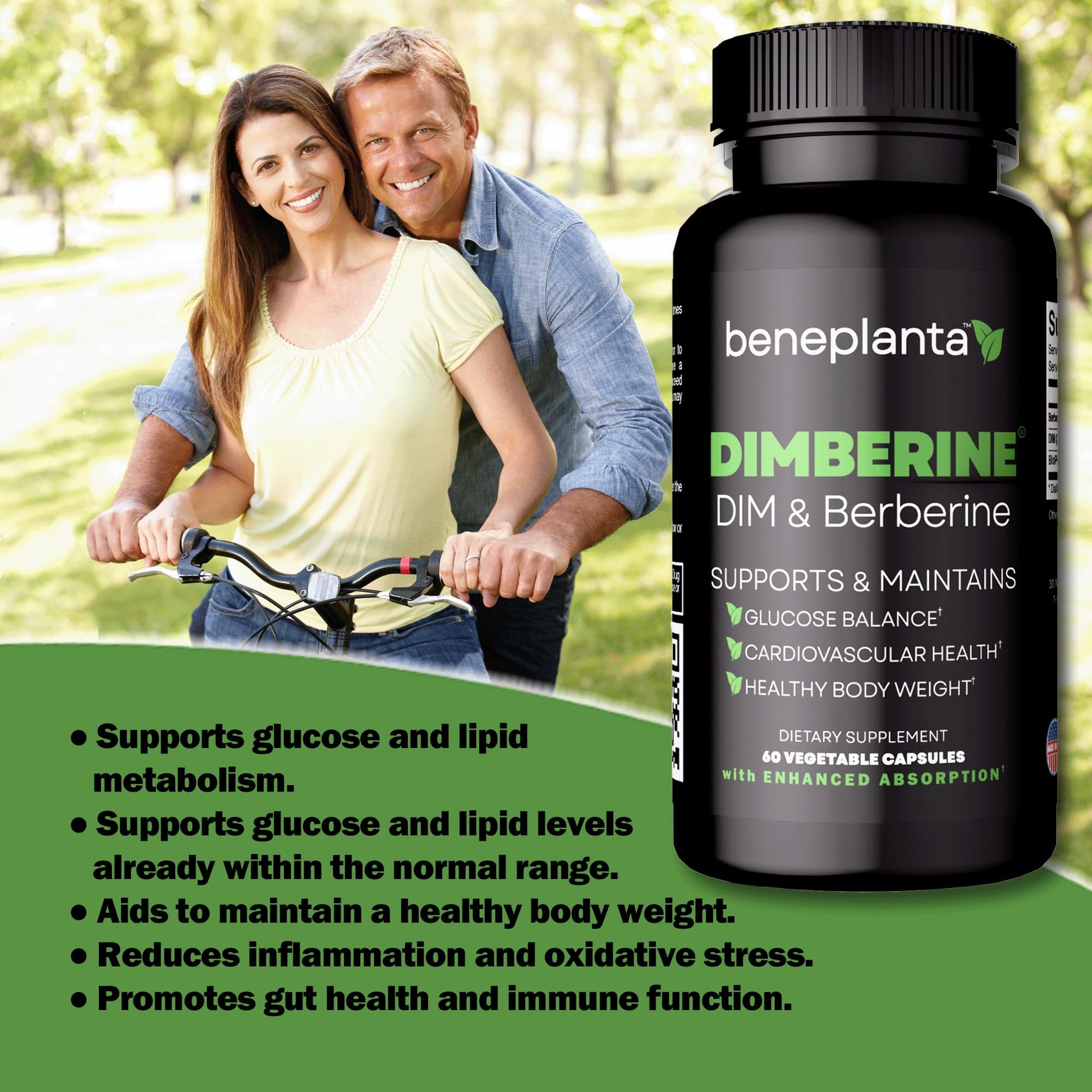 Dimberine - DIM & Berberine, High Purity Enhanced Absorption Formula - 60 Capsules Dimberine Au supplements