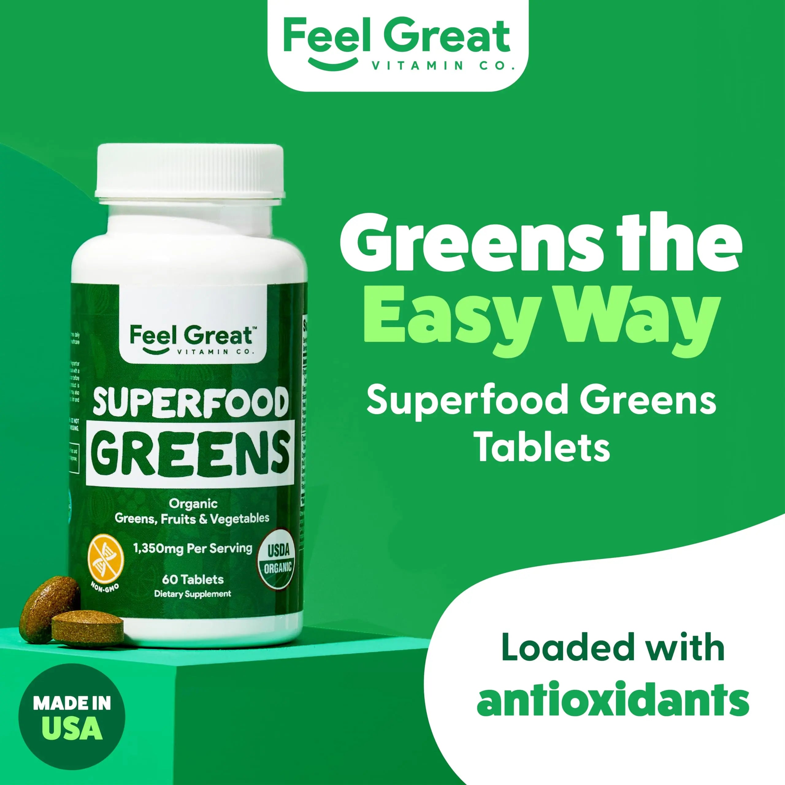 Superfood Greens by Feel Great Vitamin Co. | Organic Greens, Fruits and Veggies The Feel Great Vitamin Company Au supplements