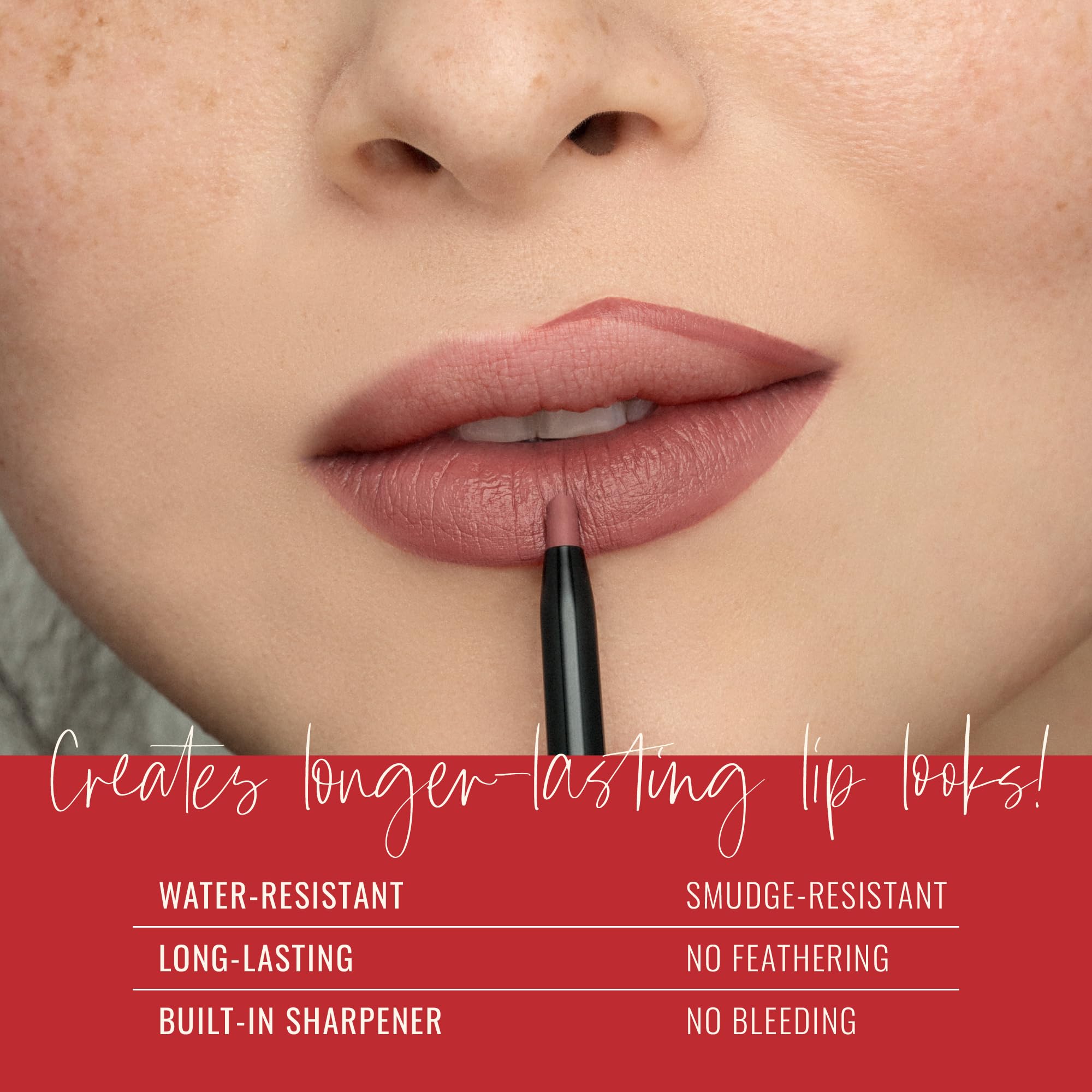 Runway Rogue Designer Liner Lip Pencil, Matte Cool Berry-Rose Lip Liner Pencil and Lip Liner Sharpener, ‘Camera Ready’ Runway Rogue Au supplements