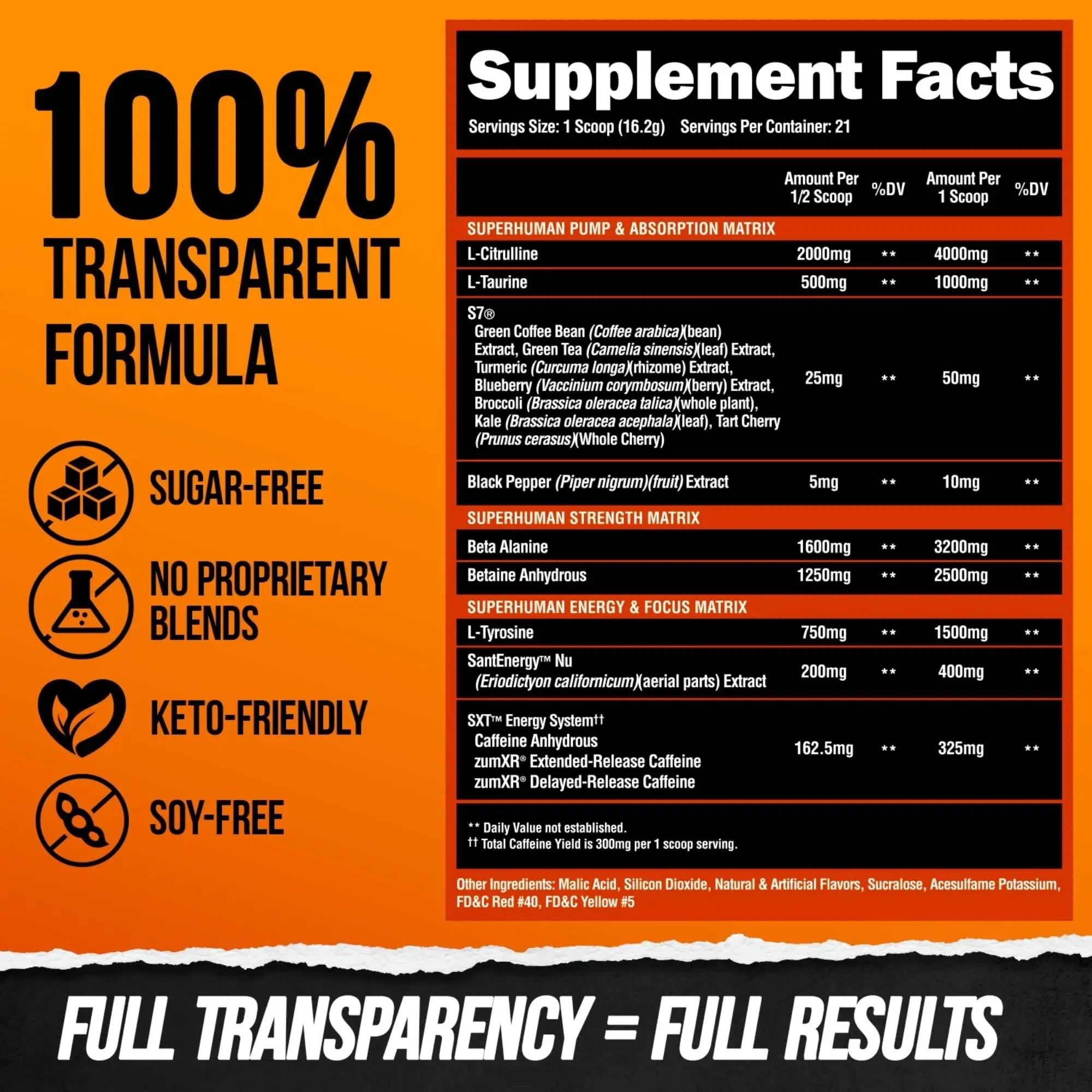 ALPHA LION Superhuman Pre Workout Powder, Beta Alanine, L-Taurine & Tri-Source ALPHA LION Au supplements