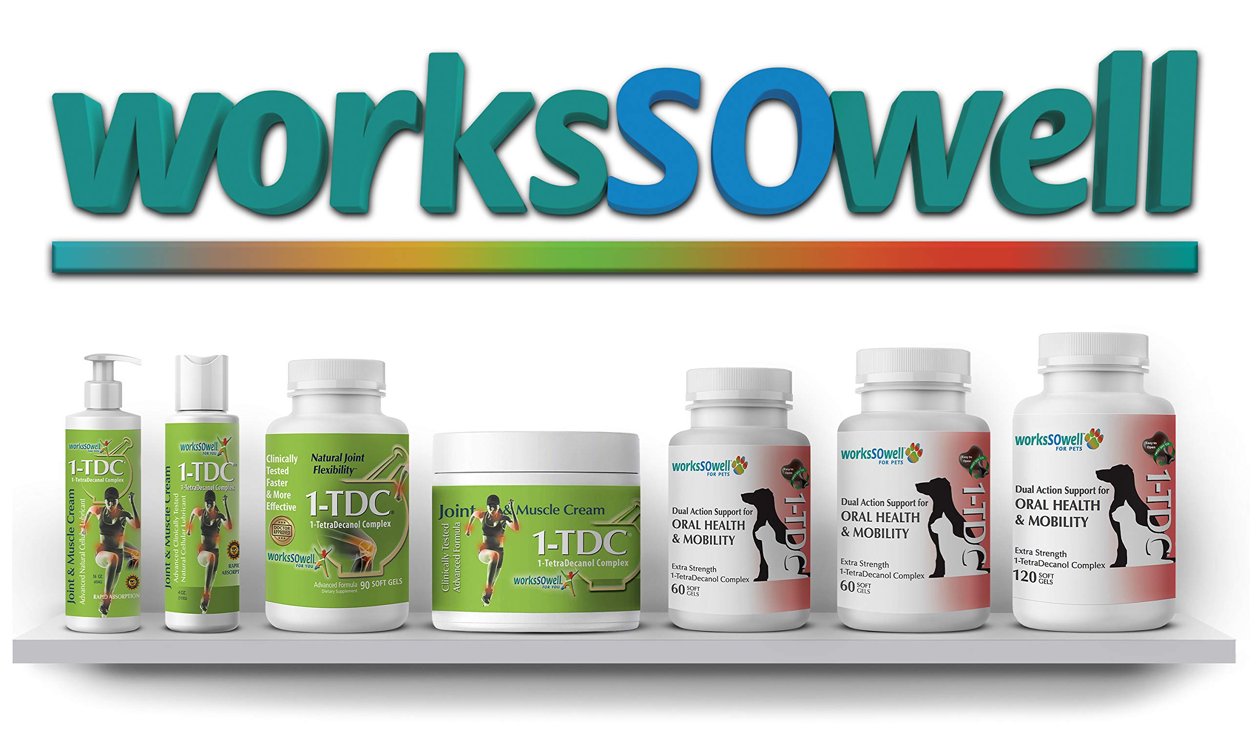 1-TDC Joint & Muscle Health 90 Gels and Joint & Muscle Relief Cream 4 oz Bundle 1-TDC Au supplements