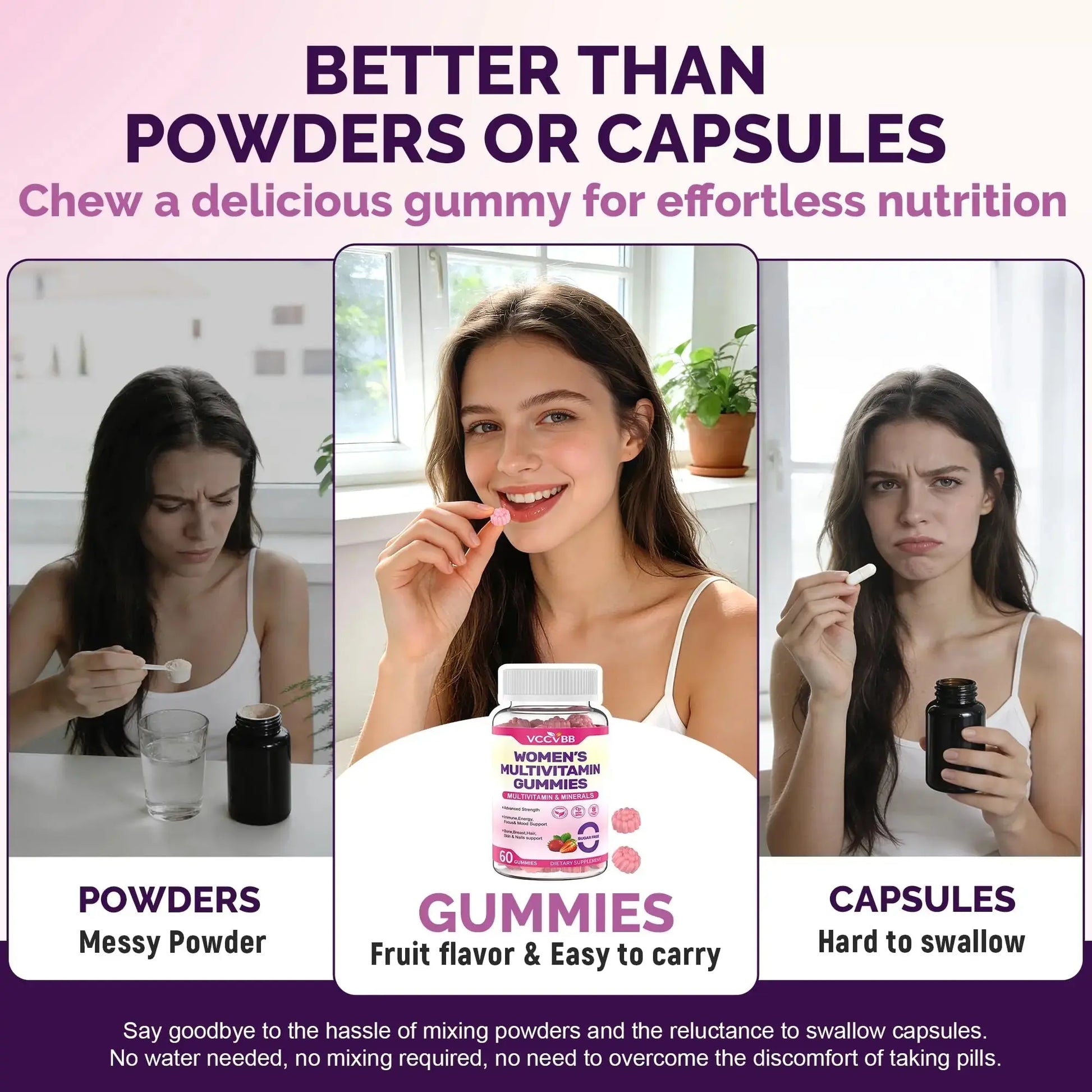 VCCVBB All-in-One Women's Multivitamin Gummies with Complete Vitamin & Mineral Complex, Herbal Blends for Energy, Overall Health VCCVBB Au supplements