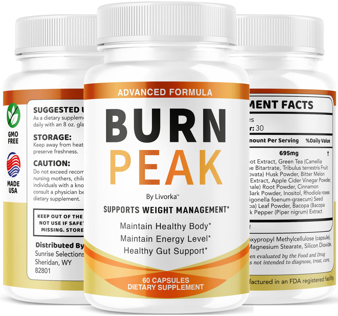 (2 Pack) Burn Peak Capsules - Official BurnPeak Weight Pills Advanced Premium Support, All Natural Burn Peak Pink Salt Trick Supplement for Overall Health & Wellness Reviews, 120 Capsules for 2 Months pharmagetics Au supplements