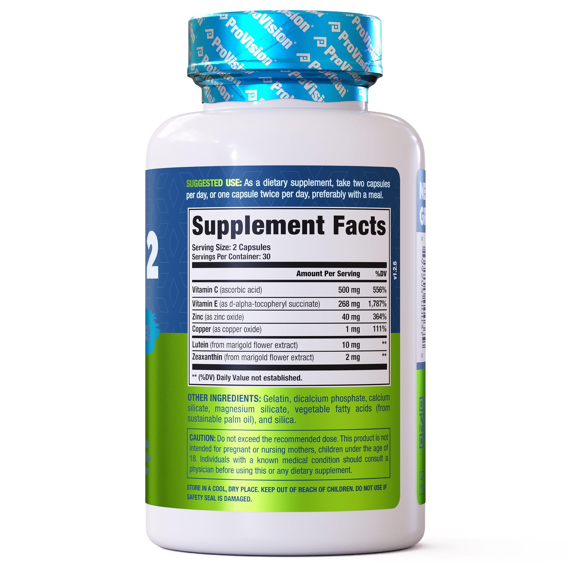 Provision AREDS 2 Eye Vitamins - Enhance Vision Supplements - Lutein Zeaxanthin Vision Complex - 60 Eye Supplement Capsules ProVision Au supplements