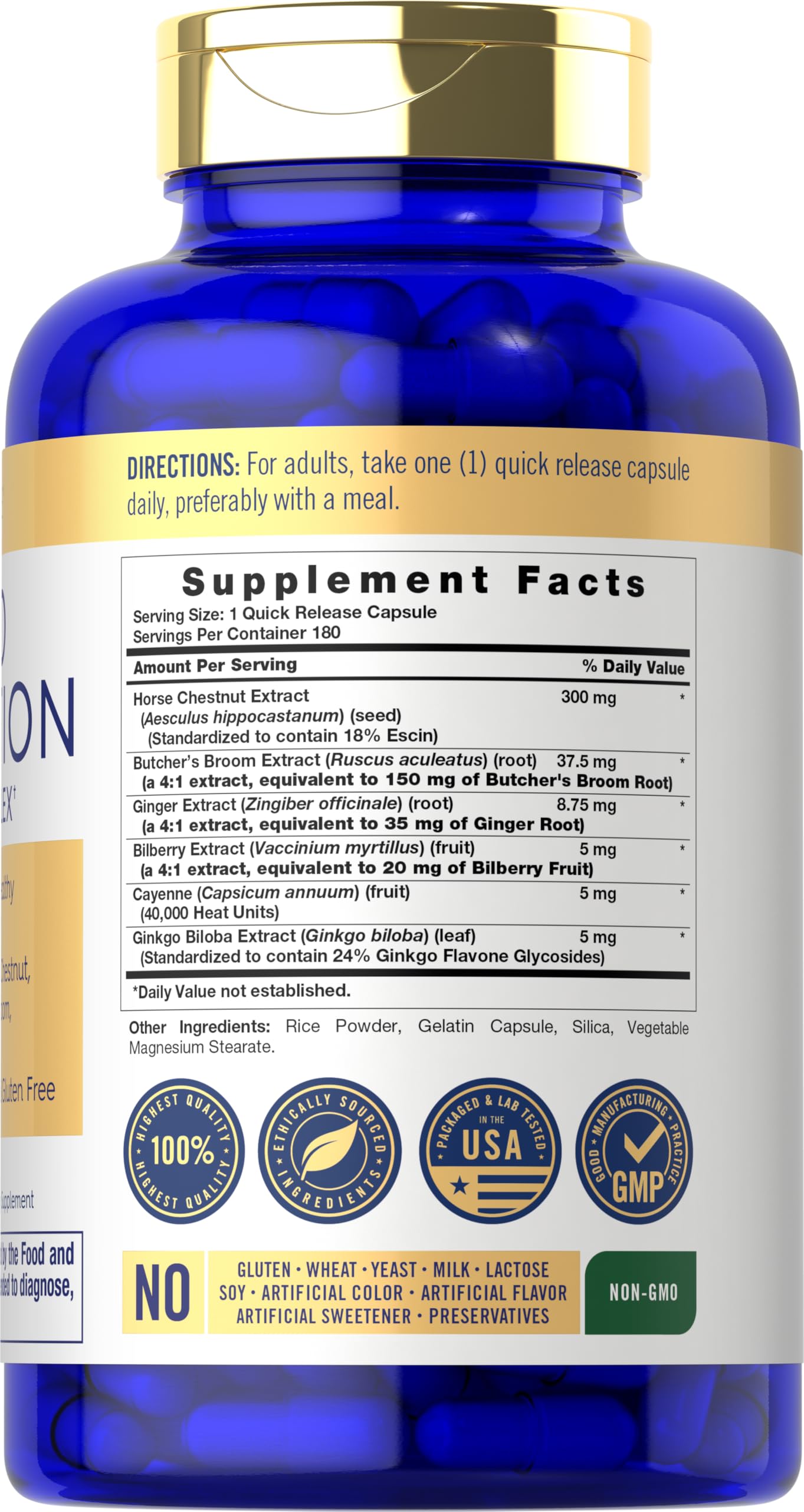 Carlyle Blood Circulation Supplement | 180 Capsules | Supports Healthy Circulation | Non-GMO, Gluten Free Carlyle Au supplements