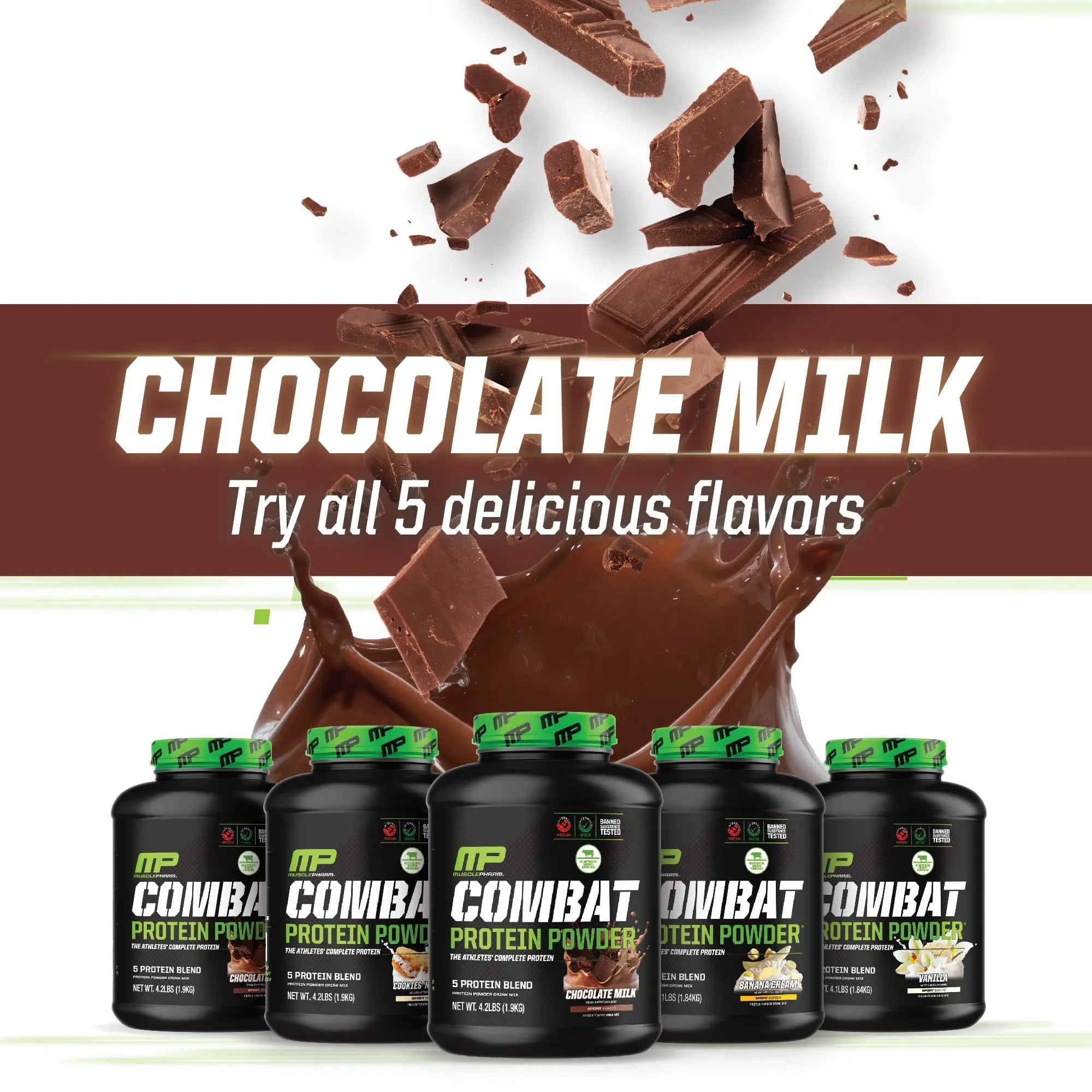 Muscle Pharm Combat Protein Powder, Fuels Muscles for Productive Workouts, 5 Protein Muscle Pharm Au supplements