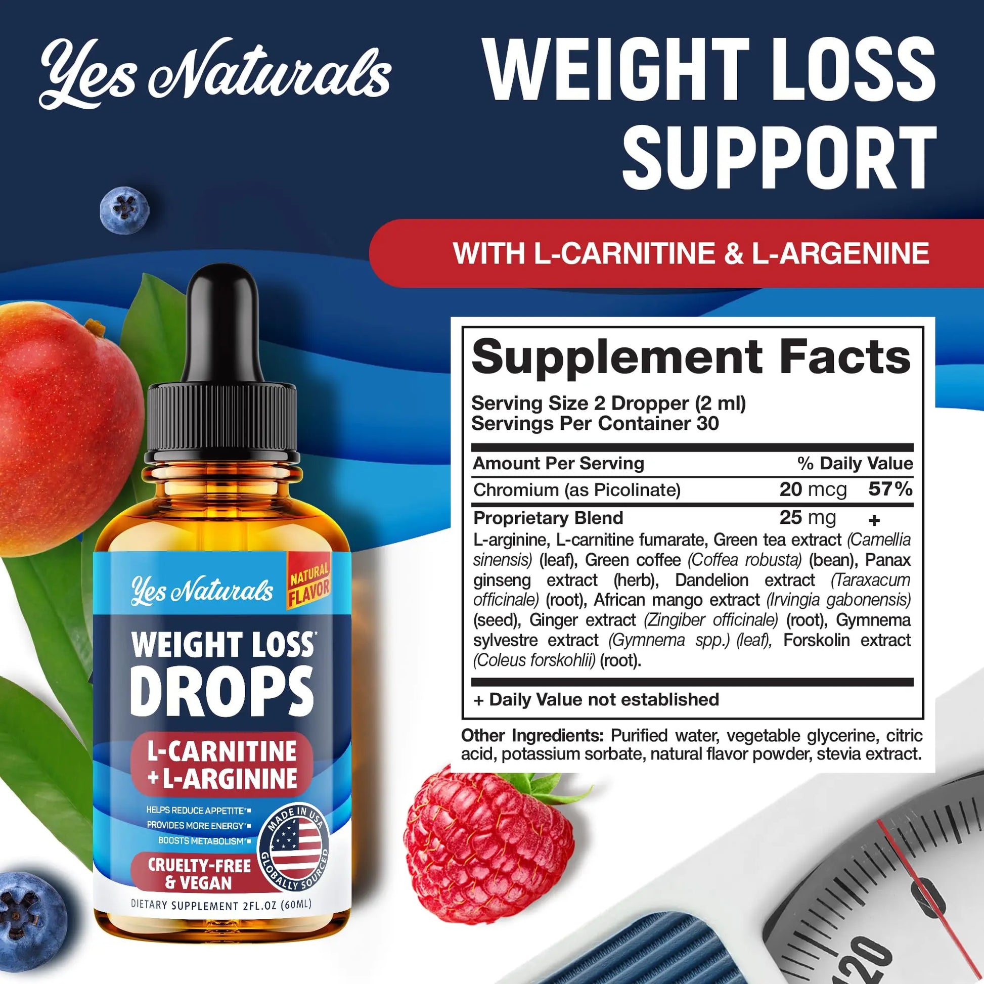YES NATURALS! Weight Loss Drops - Natural Metabolism Booster & Appetite YES NATURALS! Au supplements