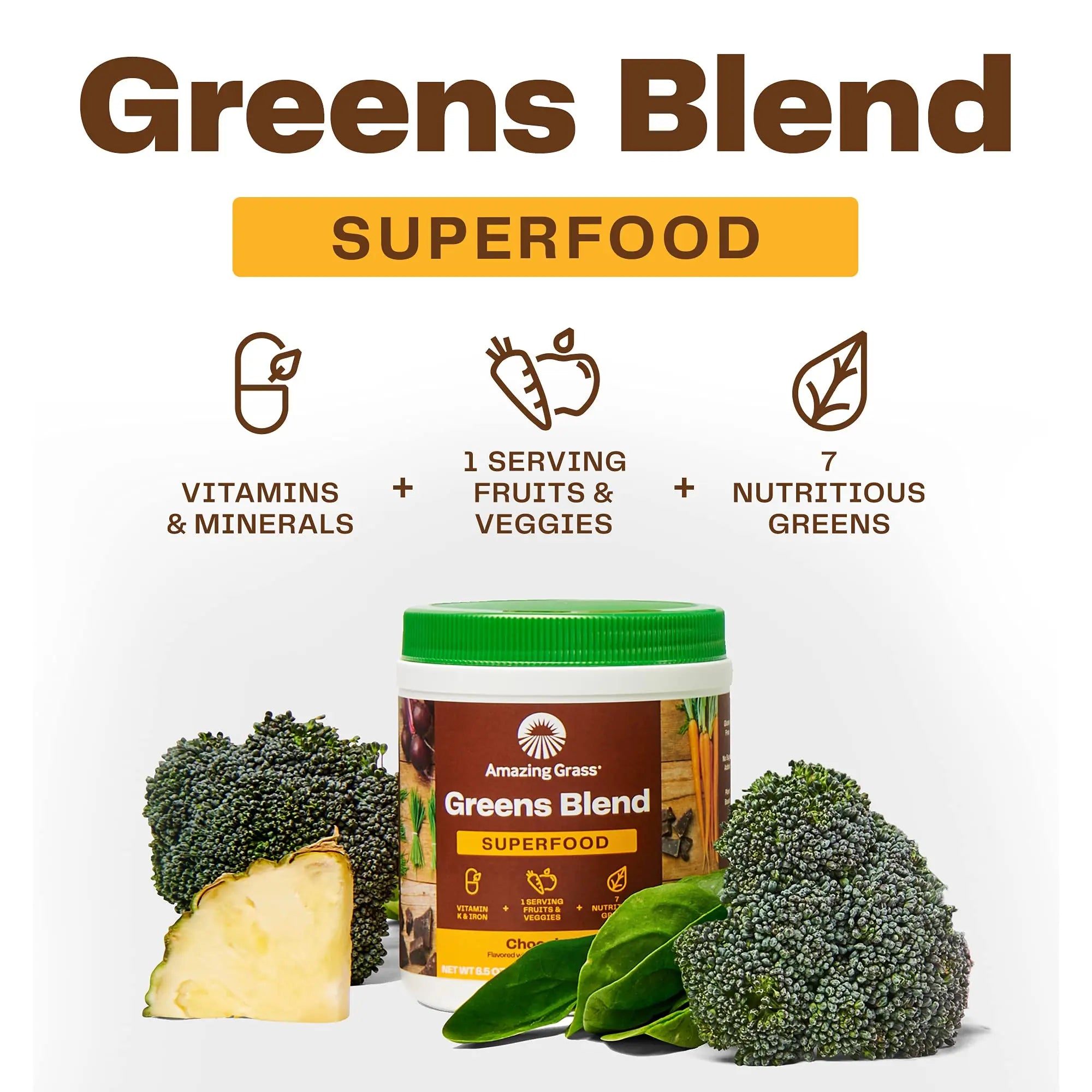 Amazing Grass Greens Blend Superfood: Super Greens Powder Smoothie Amazing Grass Au supplements