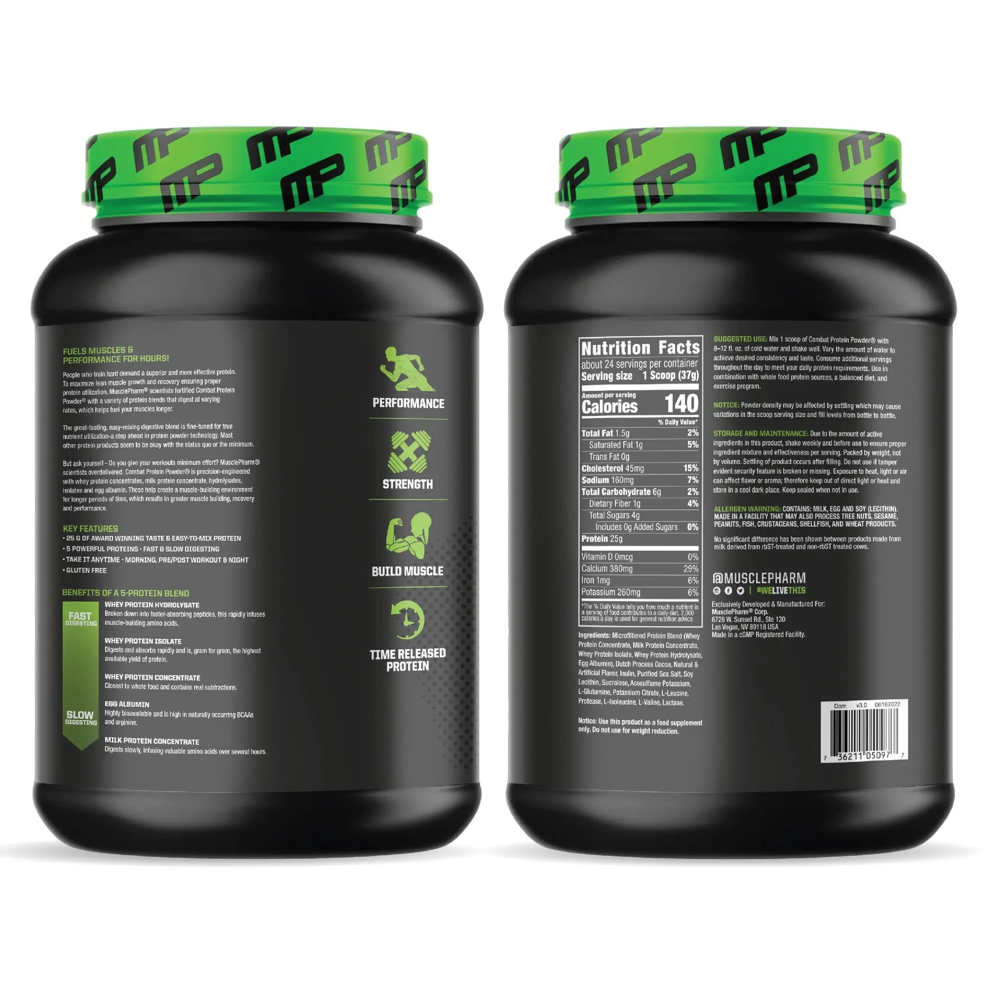 Muscle Pharm Combat Protein Powder, Fuels Muscles for Productive Workouts, 5 Protein Muscle Pharm Au supplements