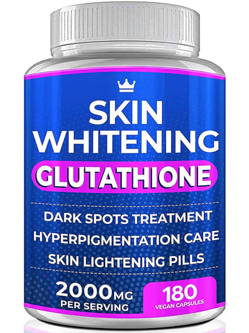 Glutathione Whitening Pills - 180 Capsules 2000mg Glutathione - Effective Skin Lightening NORTHERN CROWN COSMETICS Au supplements
