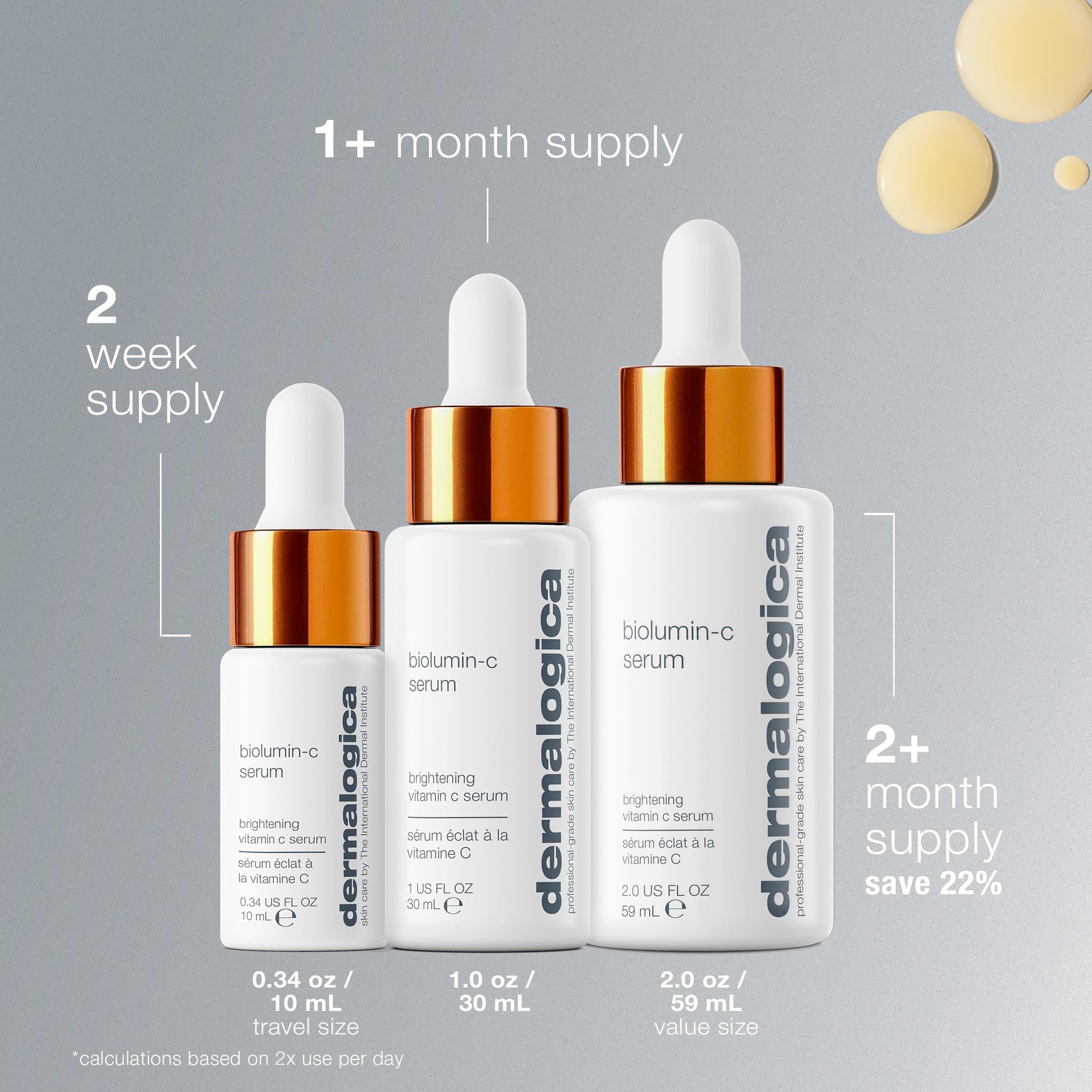 Dermalogica Biolumin-C Serum, Vitamin C Dark Spot Serum for Face with Peptide and AHA - Exfoliates and Reduces Sign of Skin Aging, 1 Fl Oz Dermalogica Au supplements