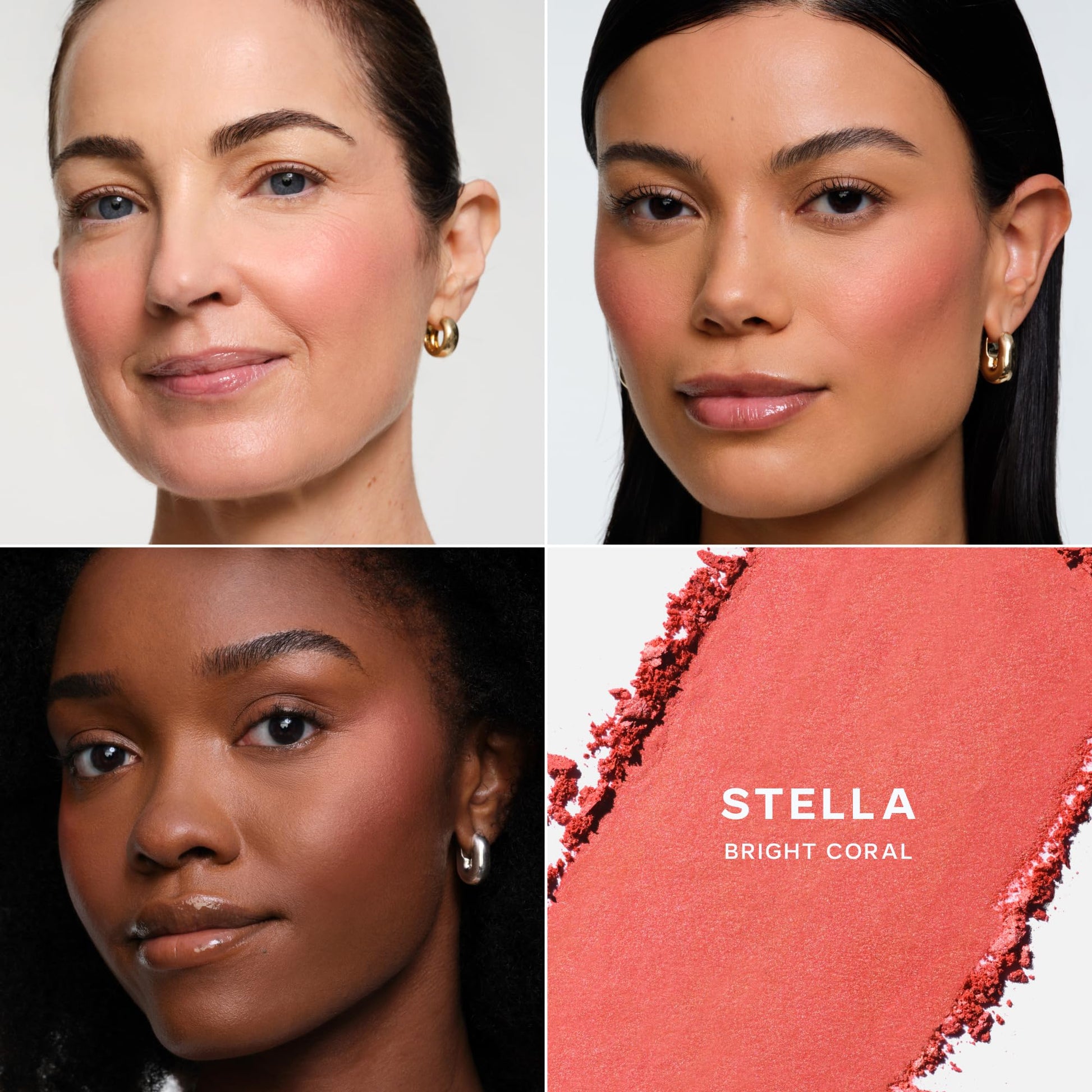 Saie Blush & Brush Duo - SuperSuede Baked Blush in Stella (.01 oz) & Powder Blush Brush - Talc-Free, Moisturizing Blush with Vegan, Fluffy Brush for Seamless Application Saie Au supplements