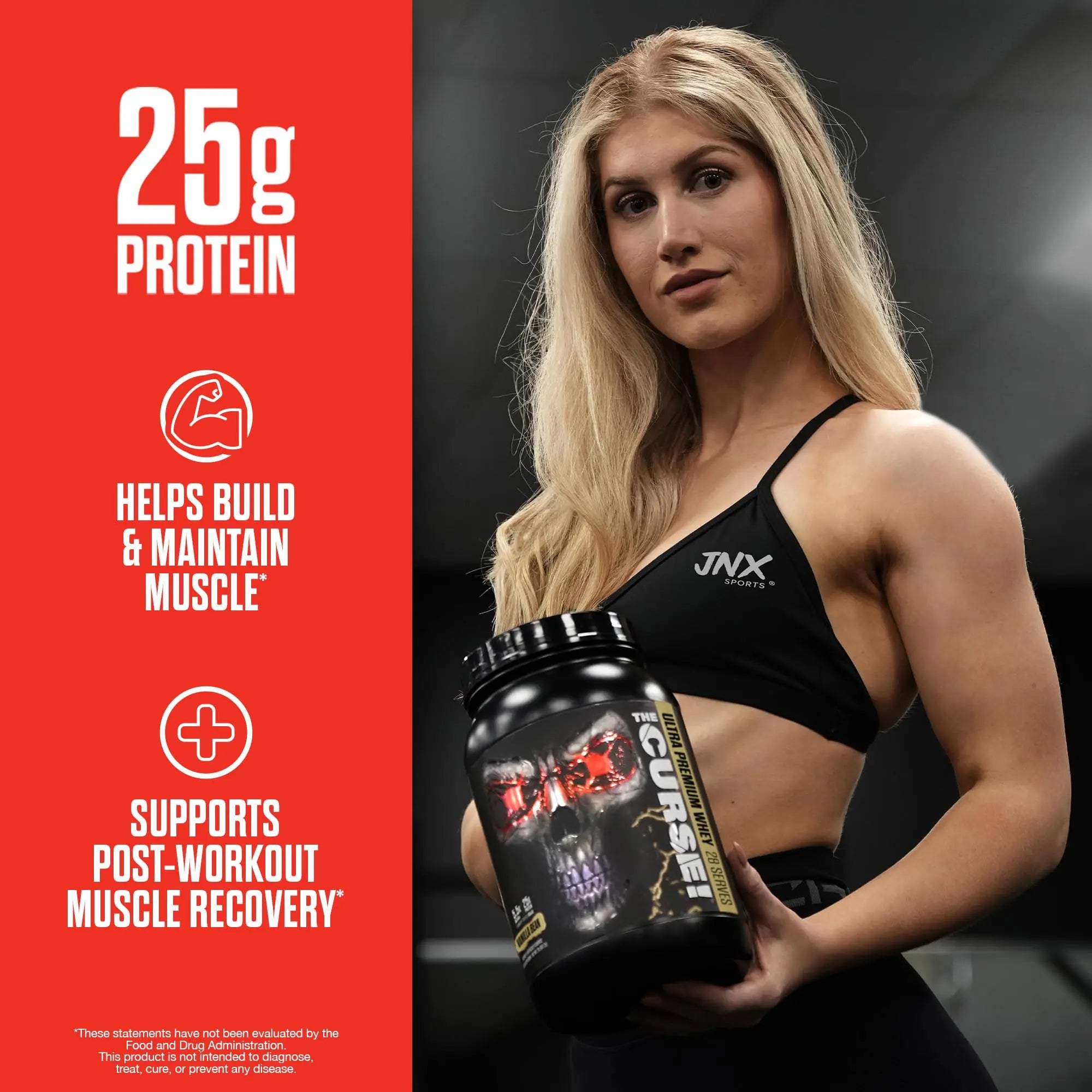 JNX SPORTS The Curse! Ultra Premium Whey Protein Powder Vanilla Bean 2lb | 25g Protein JNX SPORTS Au supplements