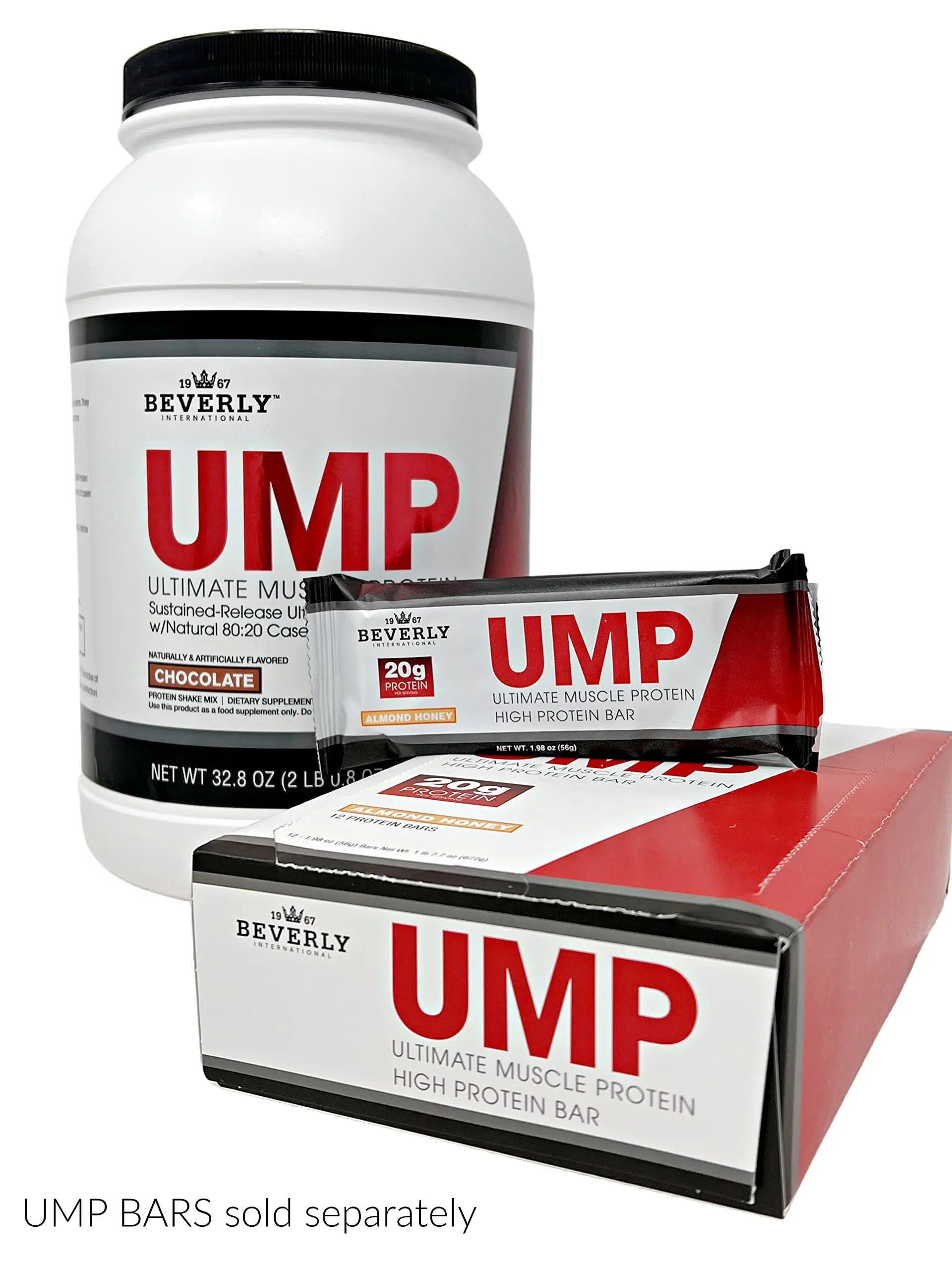 Beverly International UMP Protein Powder, Chocolate. Unique Whey-Casein Ratio Builds Lean Muscle. Easy to Digest. No Bloat. (32.8 oz) 2lb .8 oz Beverly International Au supplements
