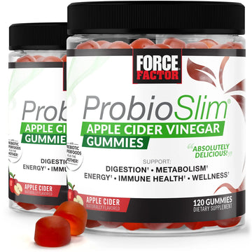 FORCE FACTOR ProbioSlim Apple Cider Vinegar Gummies Organic LactoSpore Prebiotics Force Factor Au supplements