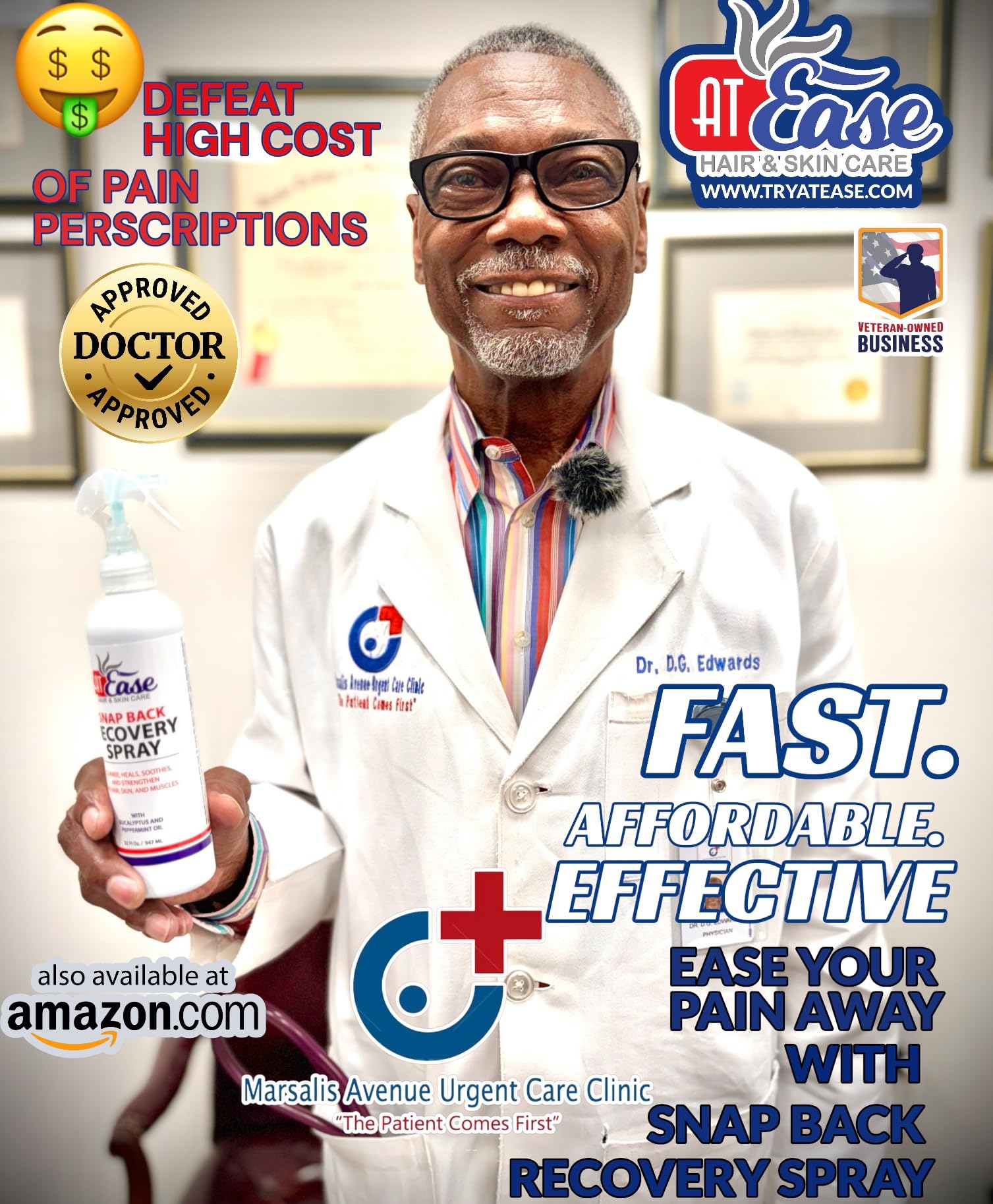 AT Ease Snap Back Recovery Muscle Spray AT Ease Au supplements
