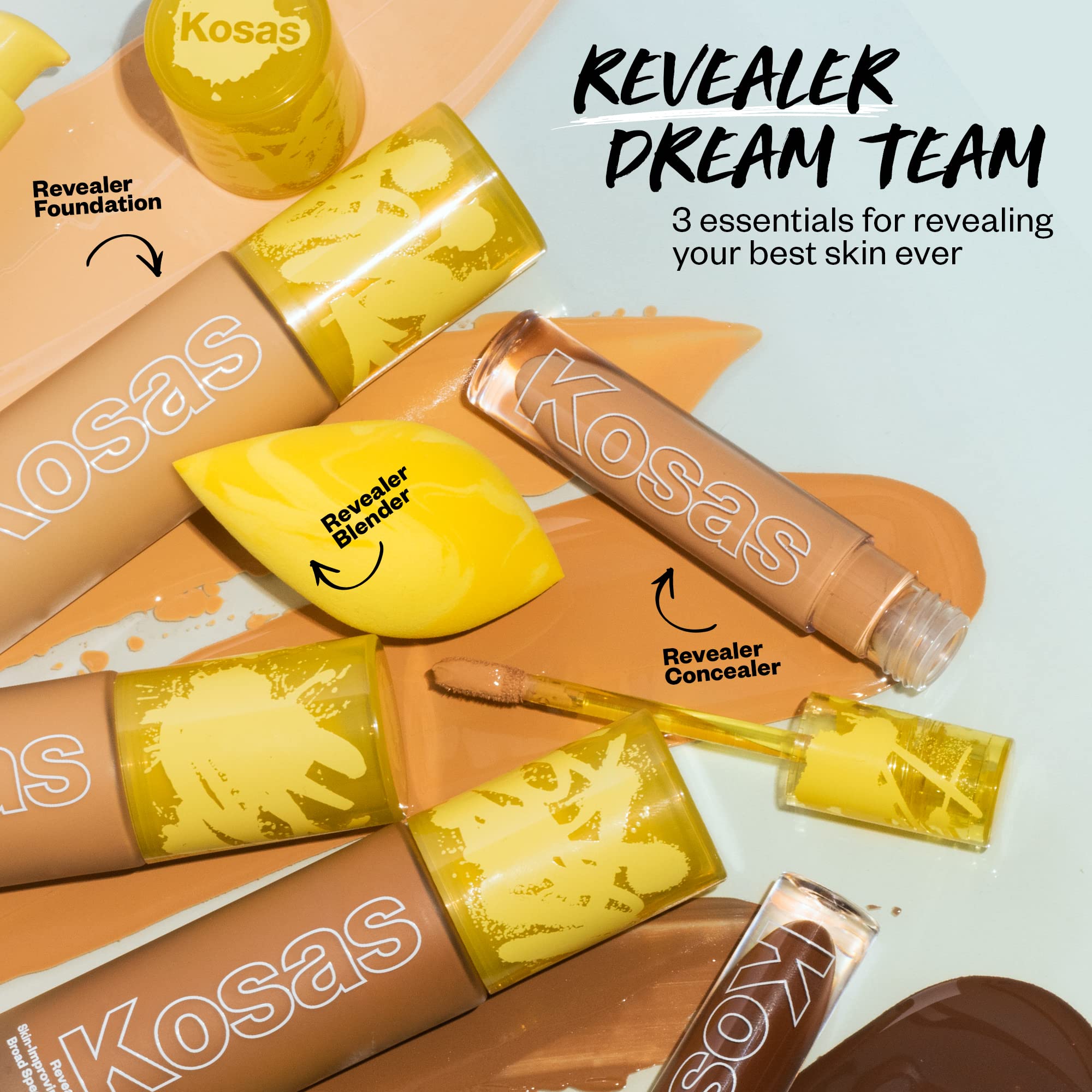 Kosas Revealer Liquid Foundation SPF 25 – Medium Buildable Coverage, Hydrating Natural Glow Finish, Medium Neutral 220 Kosas Au supplements