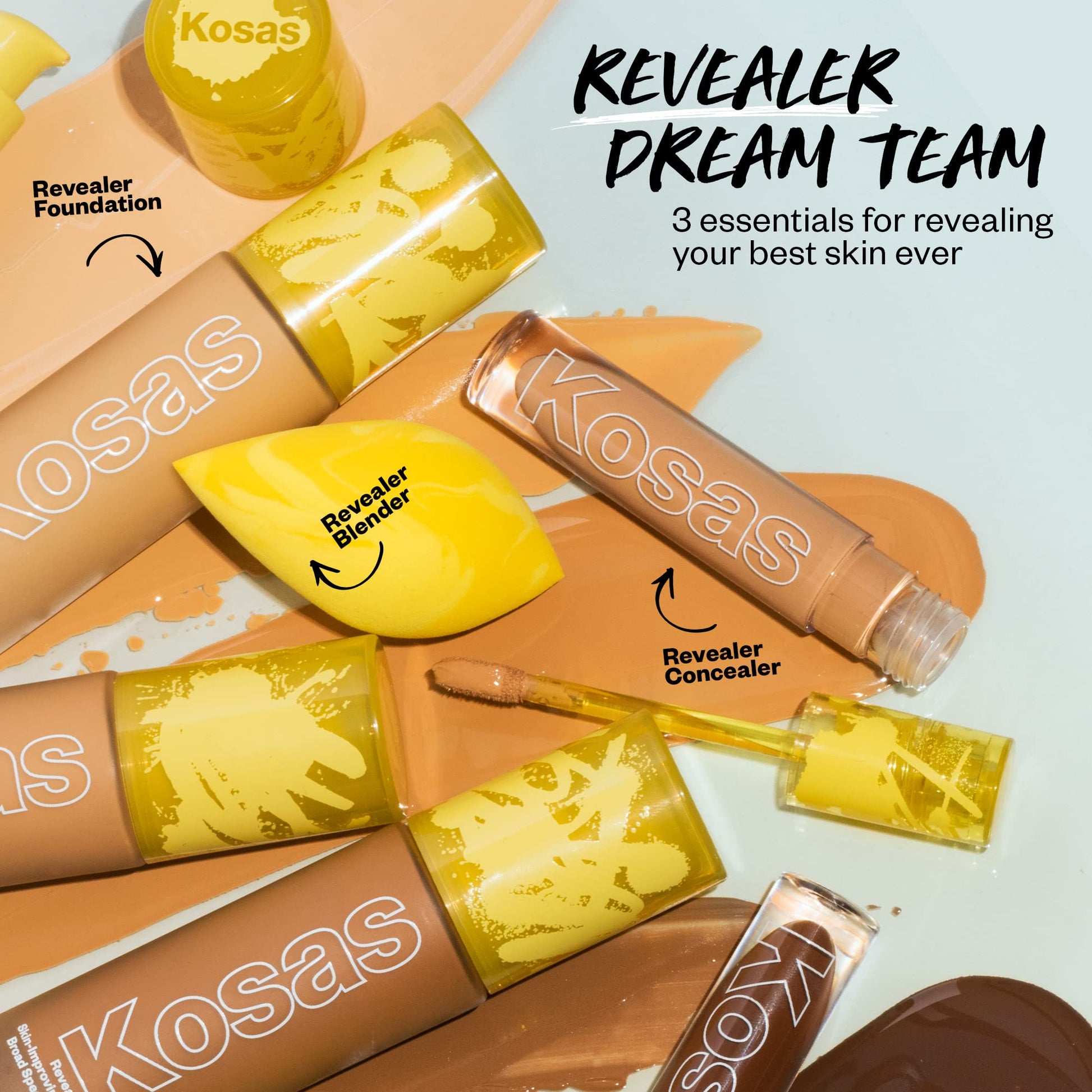 Kosas Revealer Liquid Foundation SPF 25 – Medium Buildable Coverage, Hydrating Natural Glow Finish, Light Medium Neutral 200 Kosas Au supplements