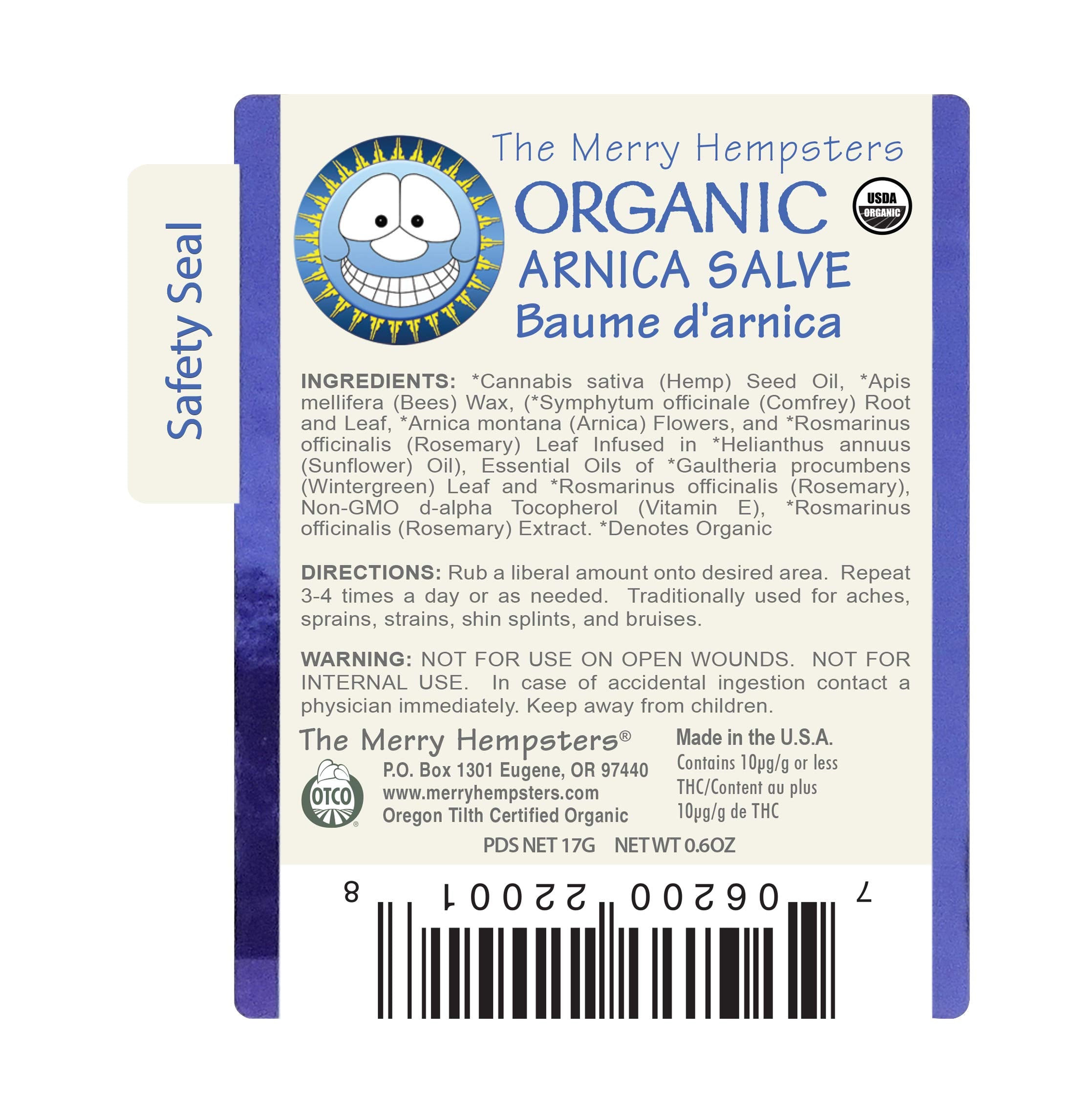 The Merry Hempsters Organic Arnica Salve Gravity Display Case The Merry Hempsters Au supplements