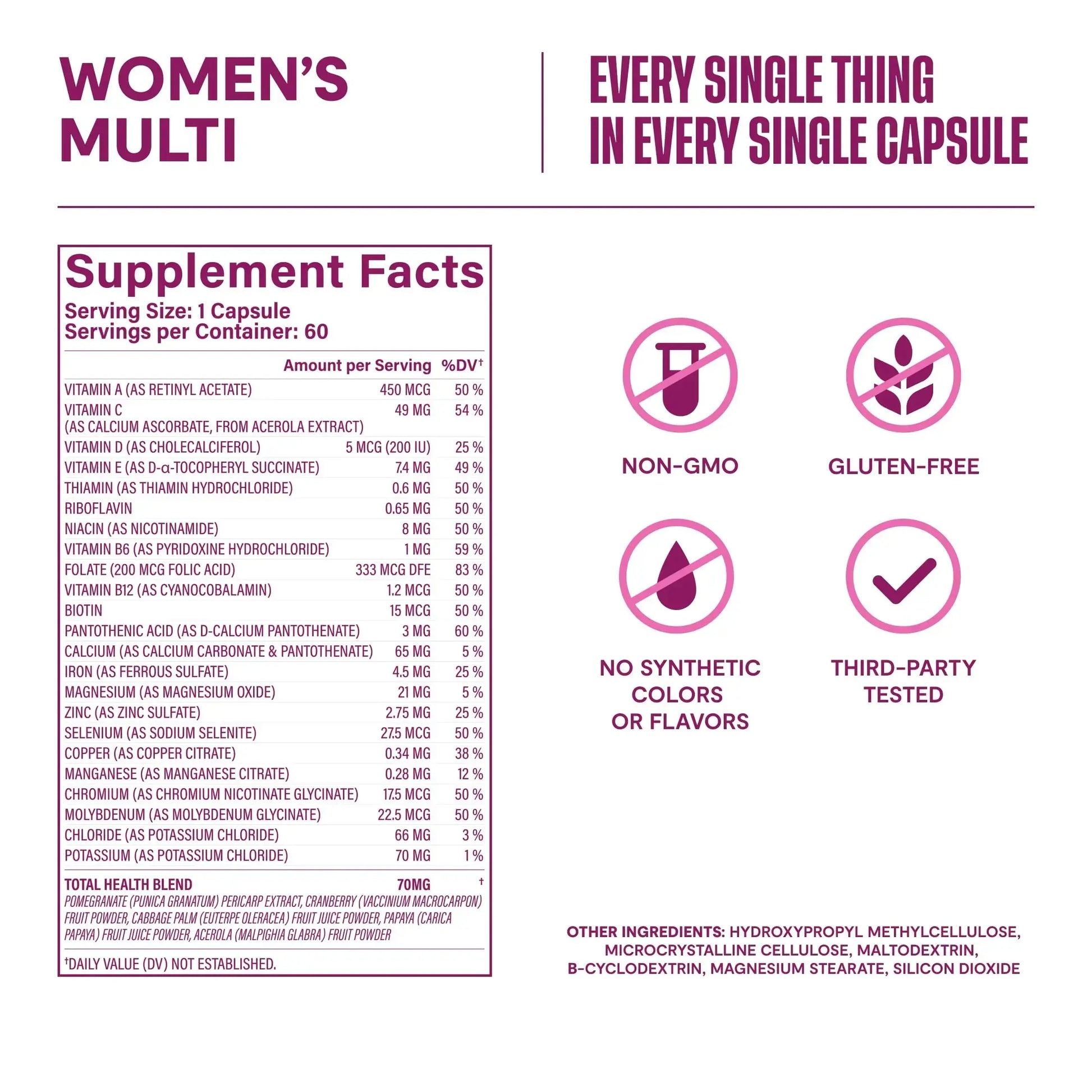 Habit Womens Multi Supplement 2 Pack (120 Capsules) - New Look, Supports General Health & Wellness, 23 Essential Vitamins and Minerals H' Habit Au supplements