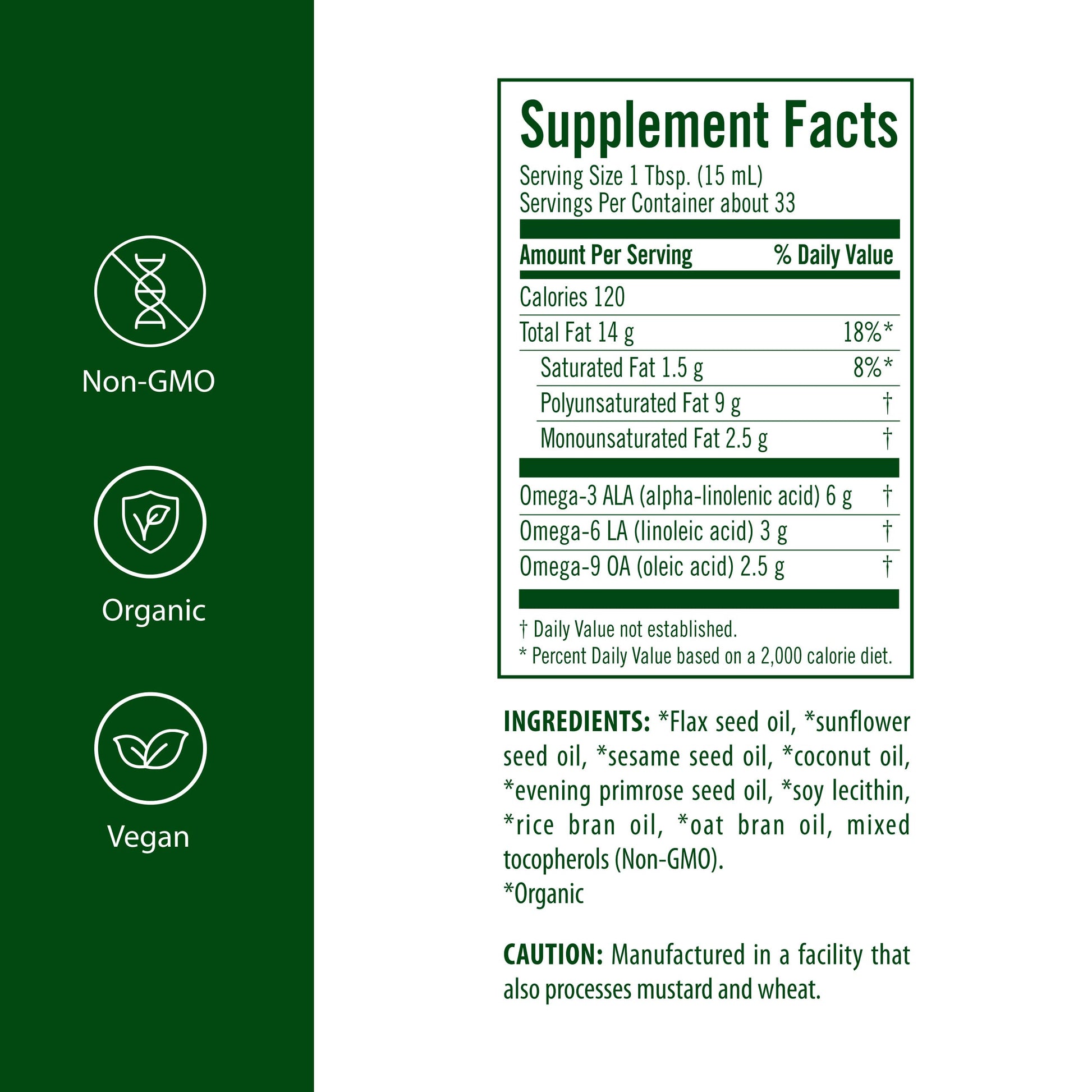 Flora - Udo's Choice Omega 369 Oil Blend, Made with Organic Flax, Sesame & Sunflower Seed Oils, Plant-Based Vegan Omega Fatty Acids, Based on Ideal 2:1:1 Ratio, 17-fl, oz. Glass Bottle Flora Au supplements