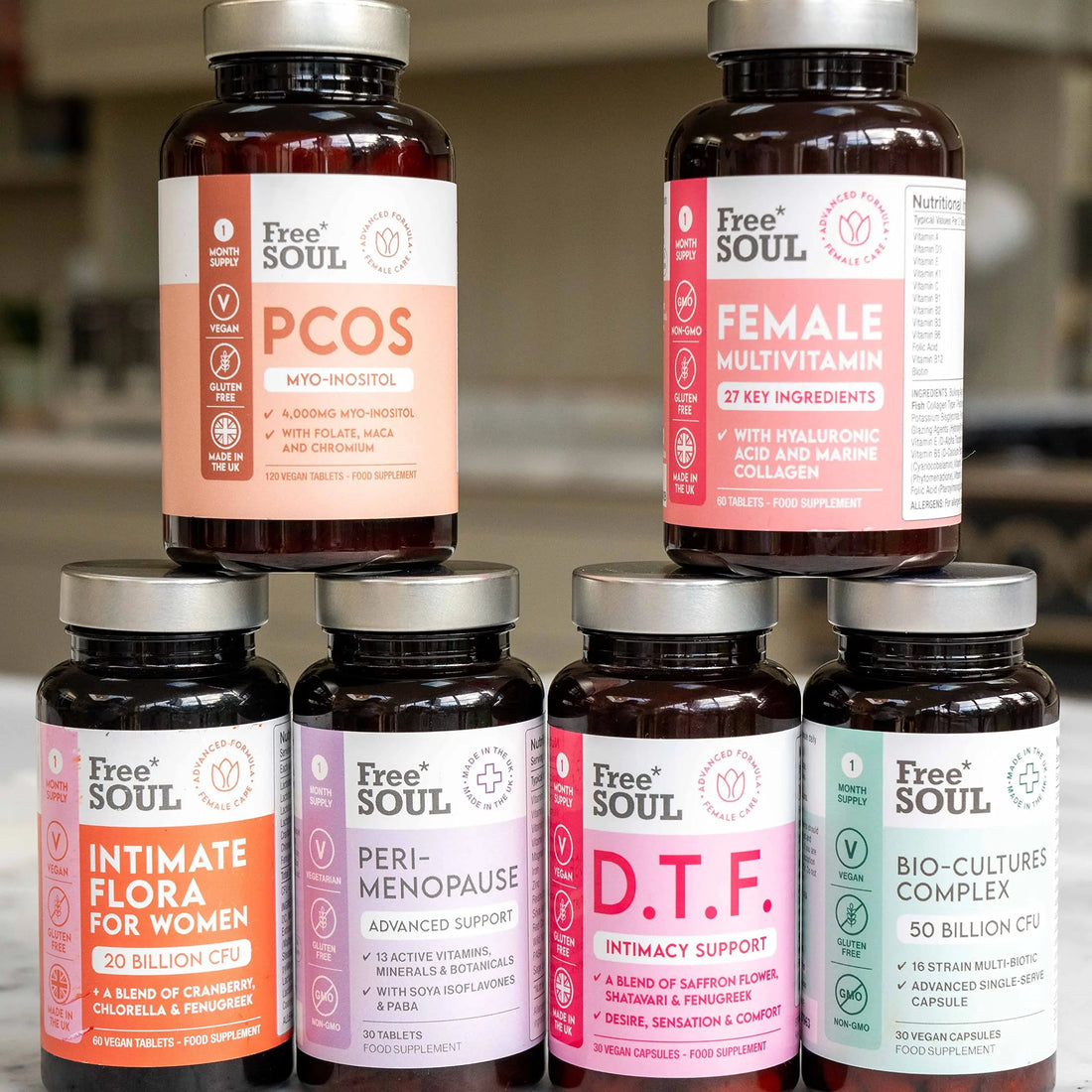 Women's Multivitamins and Minerals with Collagen & Hyaluronic Acid - 27 Essential Free Soul Au supplements