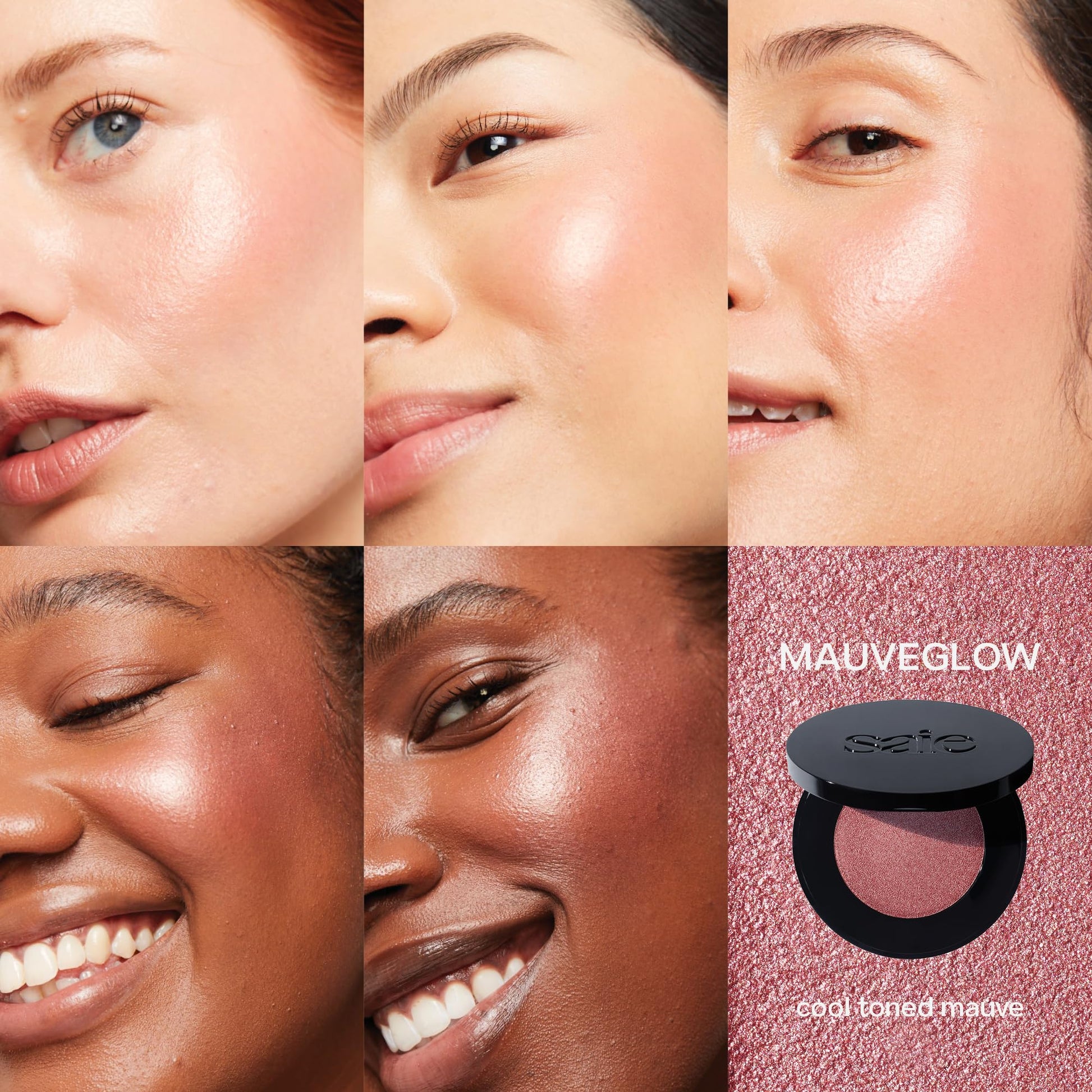 Saie Glow Sculpt Multi-Use Highlighter + Cream Blush - Lightweight Highlighter Makeup with Hyaluronic Acid + Micropearl for Radiant, Glowing Skin - Mauveglow (.02 oz) Saie Au supplements