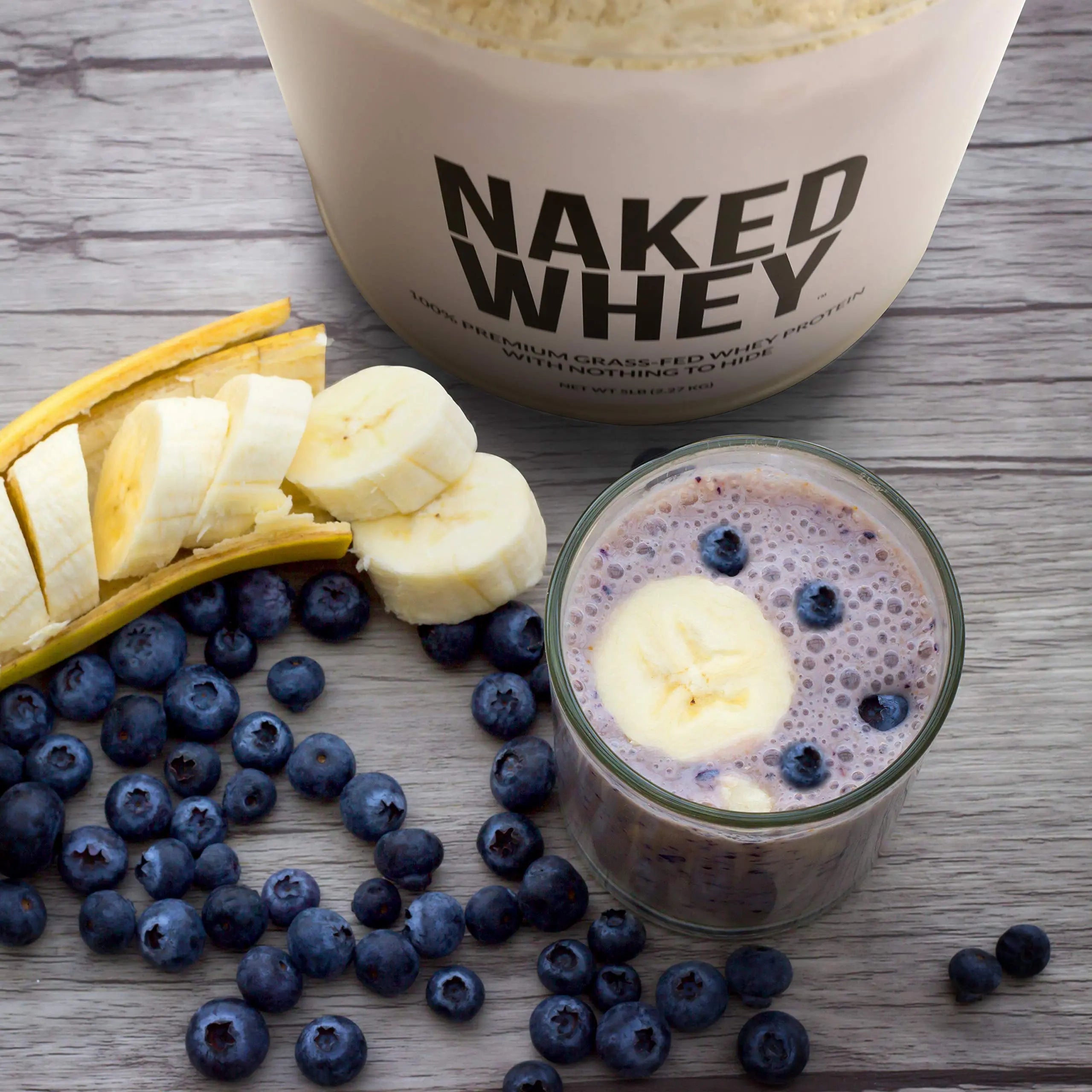 NAKED WHEY 5LB 100% Grass Fed Unflavored Whey Protein Powder - US Farms NAKED Au supplements