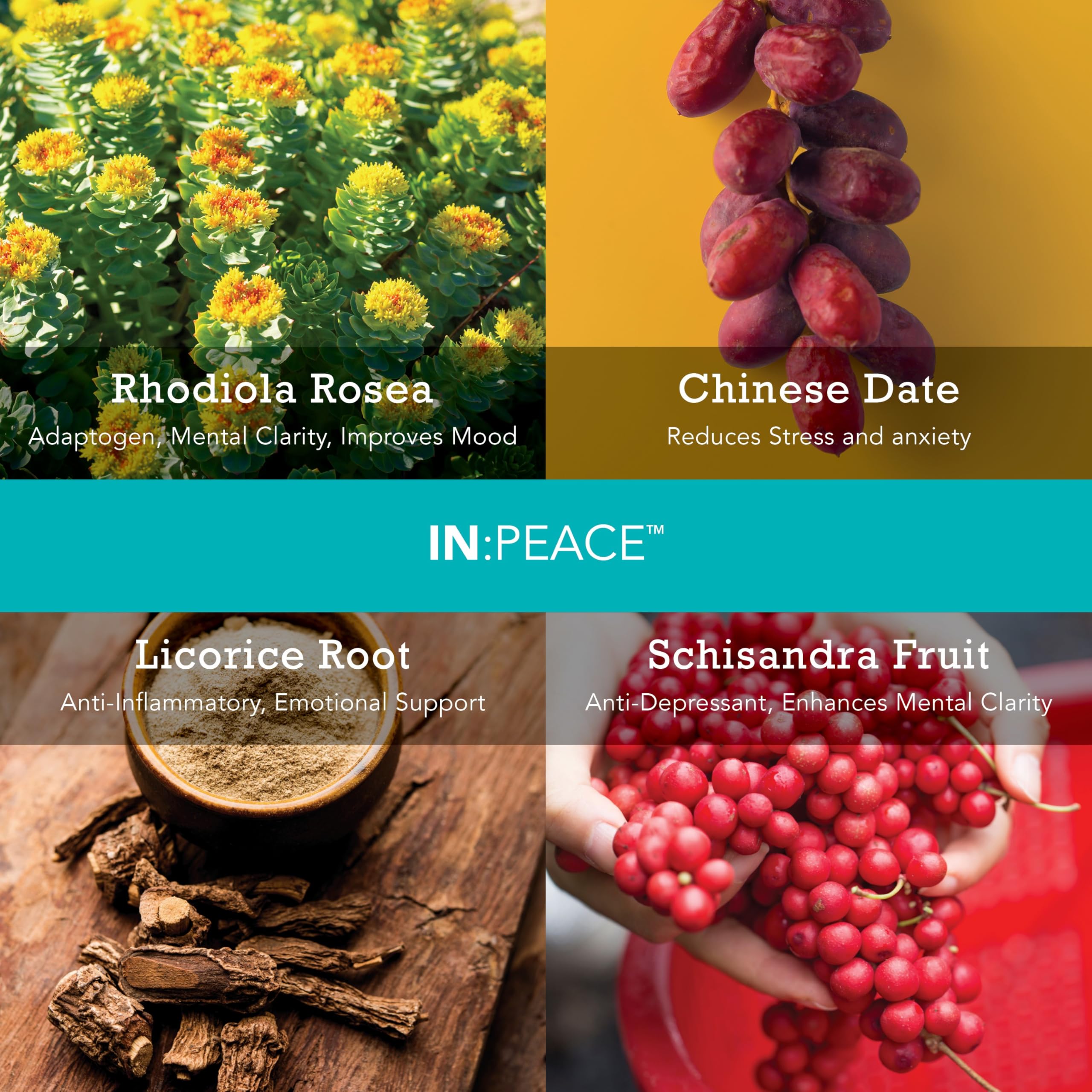 In:TotalWellness IN:Peace Herbal Calming Formula. 20 Serving Pouch, Wild Berry Flavor. 9 Herb Antioxidant + Adaptogen Blend. Clinically Proven Ingredients. Crafted by a Licensed Herbalist INTotalWellness Au supplements