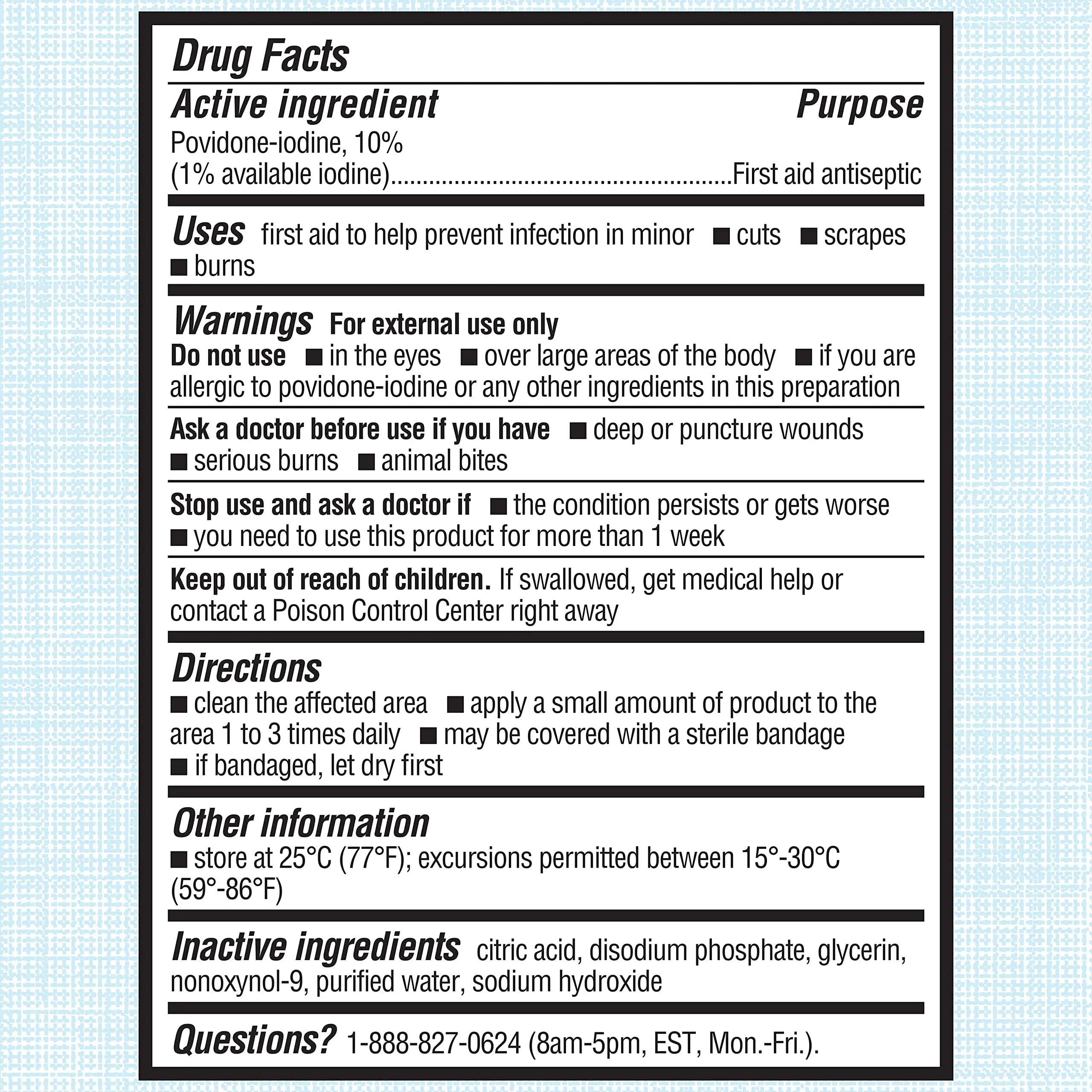 Betadine Antiseptic Liquid First Aid Solution, Povidone-iodine 10%, Infection Betadine Au supplements