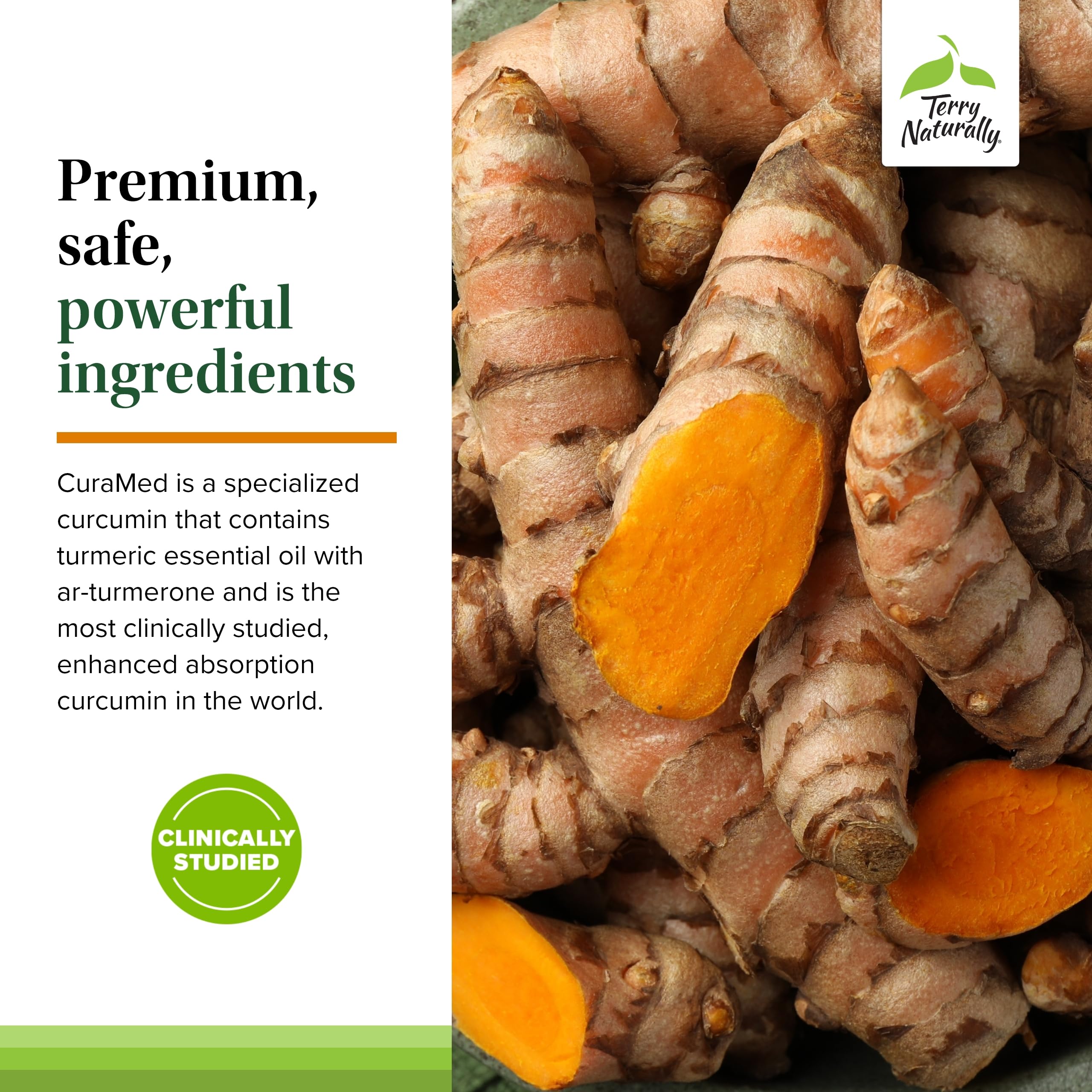 Terry Naturally CuraMed 375mg - Antioxidant Supplement for Brain & Immune Health Support - Dietary Supplement with Curcumin & Turmeric Essential Oil - Herbal Liver Support - 120 Softgels Terry Naturally Au supplements