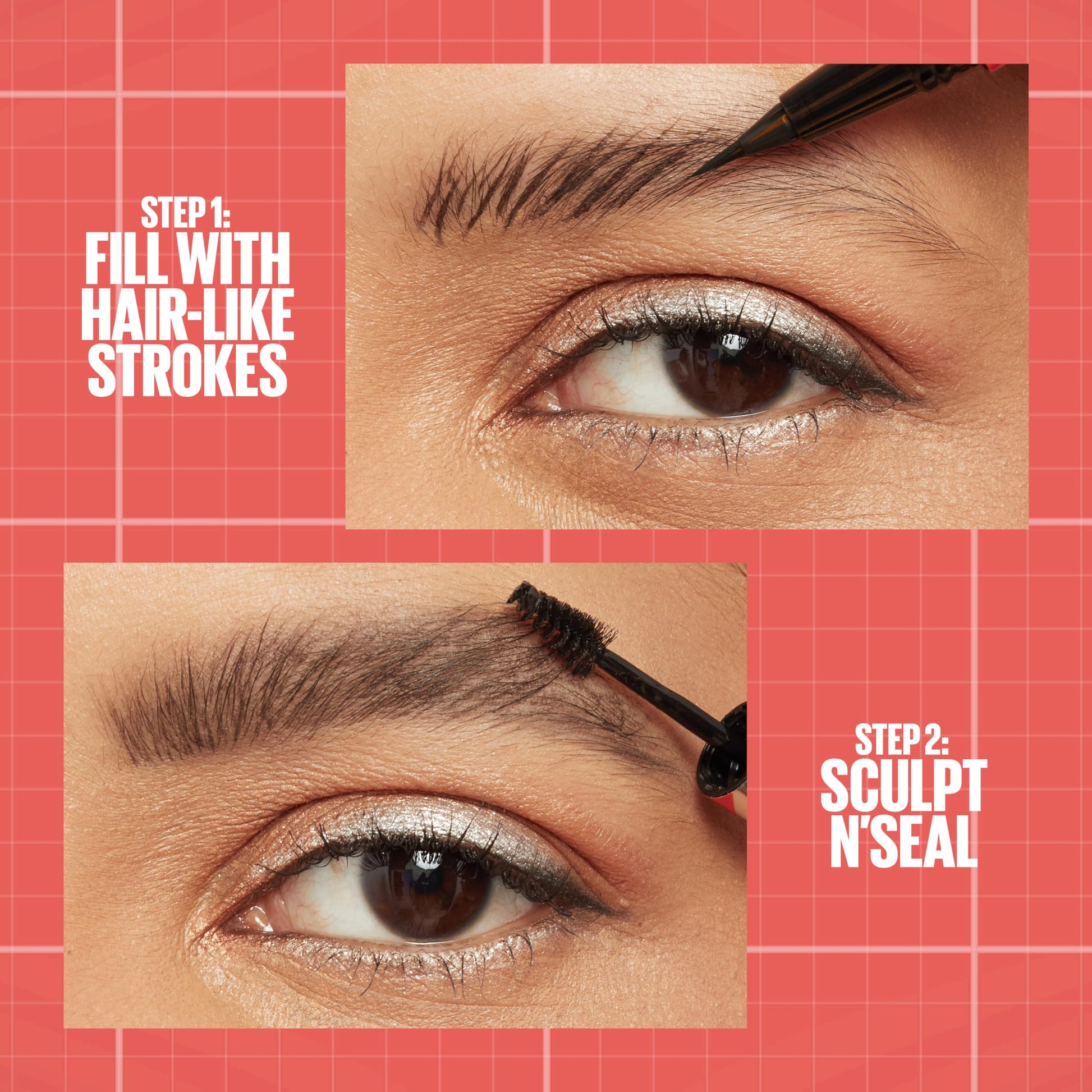 Maybelline Build-A-Brow 2-in-1 Brow Pen and Sealing Eyebrow Gel, Eyebrow Makeup for Real-Looking, Fuller Brows, Black Brown, 1 Count MAYBELLINE Au supplements
