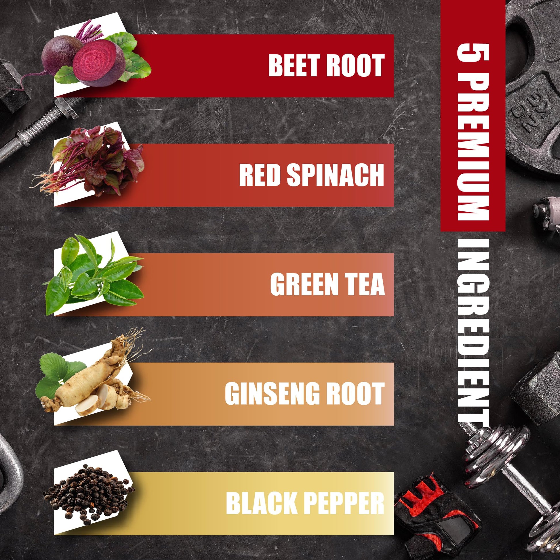 Beet Root, Green Tea, Red Spinach, Ginseng, Black Pepper - 150 Capsules - Supports Digestive, Immune System, Energy Levels - 5 Month Supply BMVINVOL Au supplements