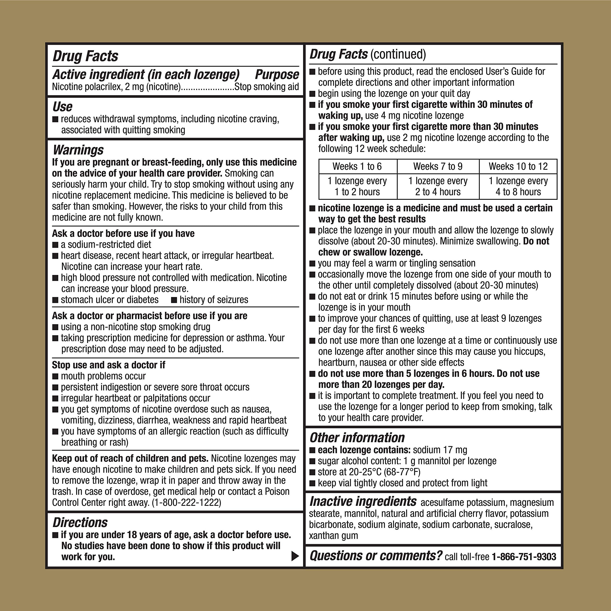 GoodSense Nicotine Polacrilex Lozenge, 2 mg (nicotine), Stop Smoking Aid GoodSense Au supplements
