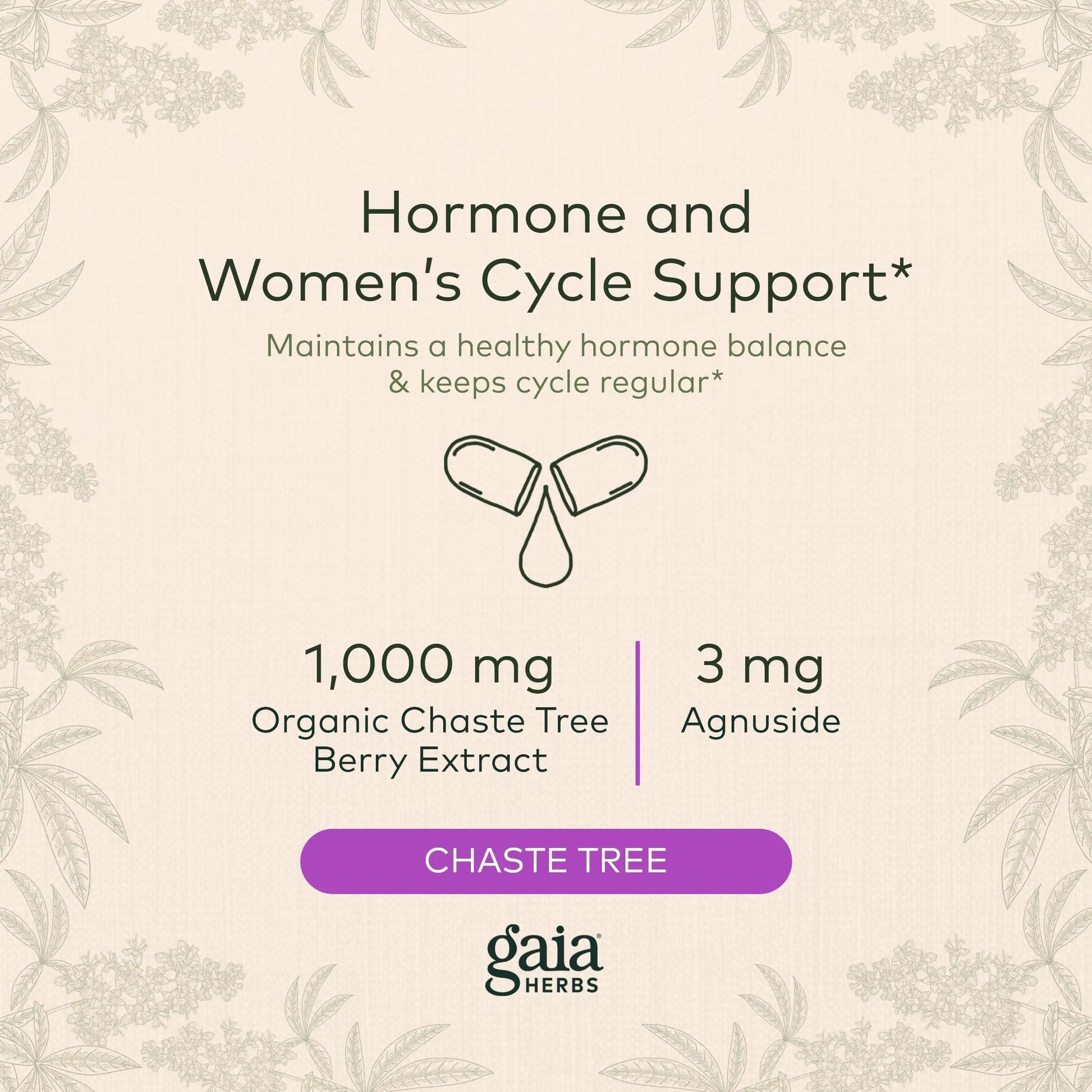 Gaia Herbs, Vitex Berry Vegan Liquid Phyto Capsules - PMS Support Supplement, Chaste Tree berry Gaia Herbs Au supplements