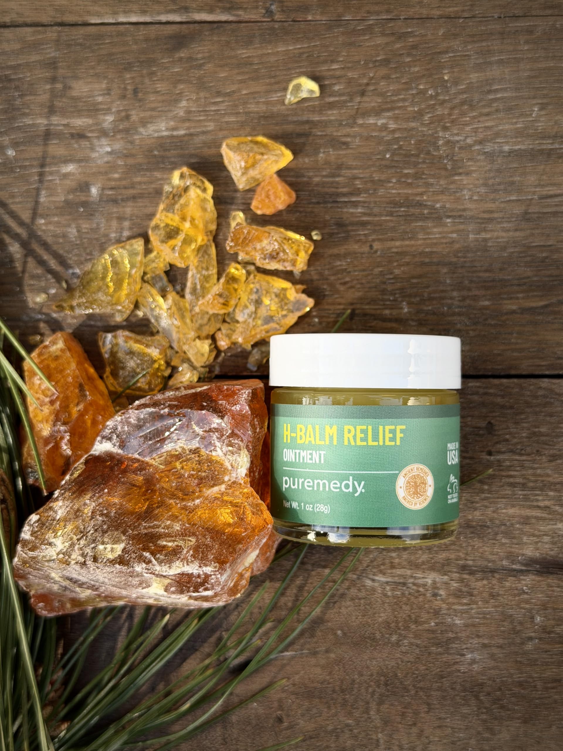 Puremedy - H-Relief Balm - All-Natural Salve for Bottom Lumps and Fissures, with Only Certified Organic or Wild Harvested Ingredients, 1 oz Puremedy Au supplements