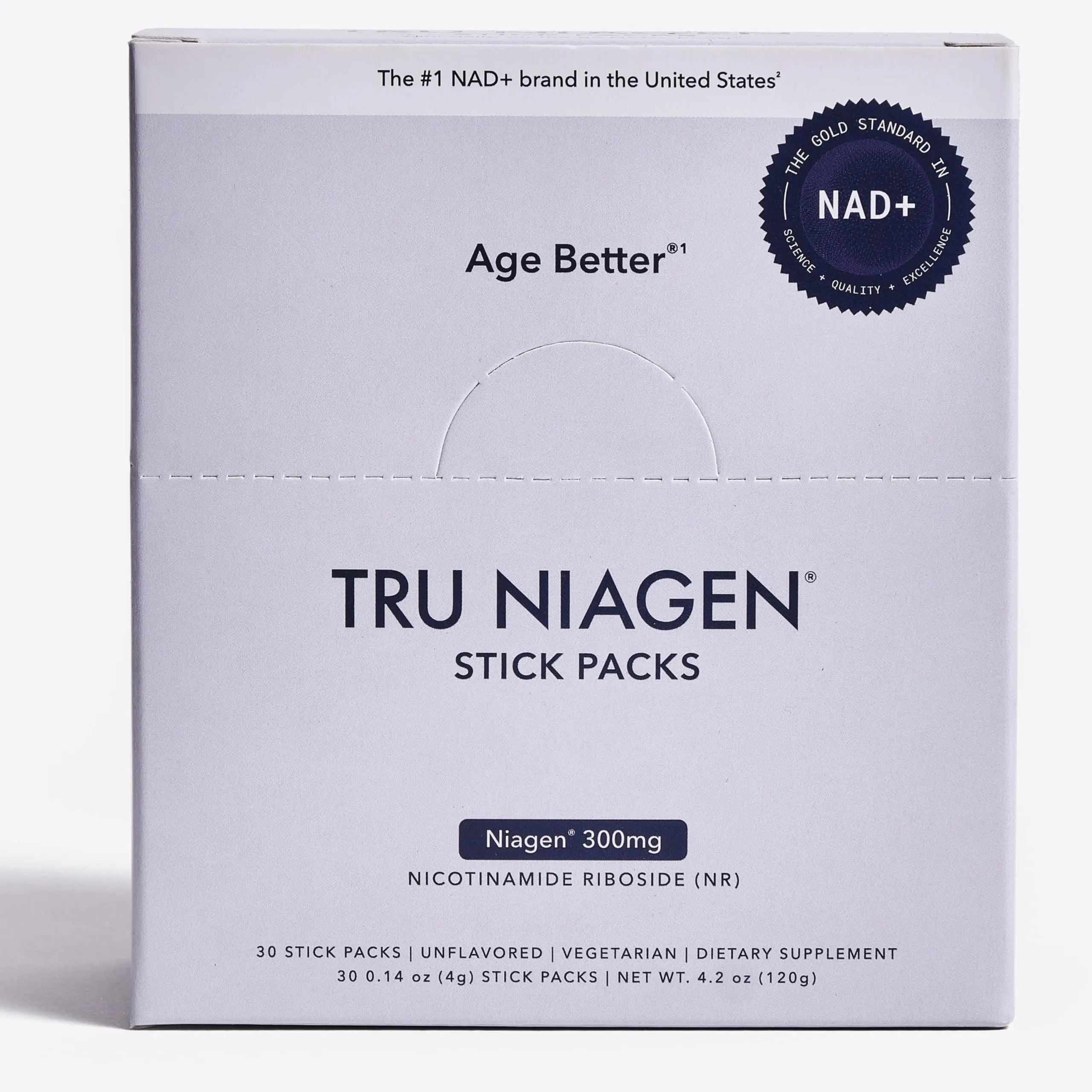 TRU NIAGEN NAD+ Booster with Hydration & Prebiotic Support Award-Winning Nicotinamide Riboside Mixing Powder for Cellular Energy, Repair & Healthy Aging - 30ct/300mg Stick Packs: On-The-Go Supplement TRU NIAGEN Au supplements