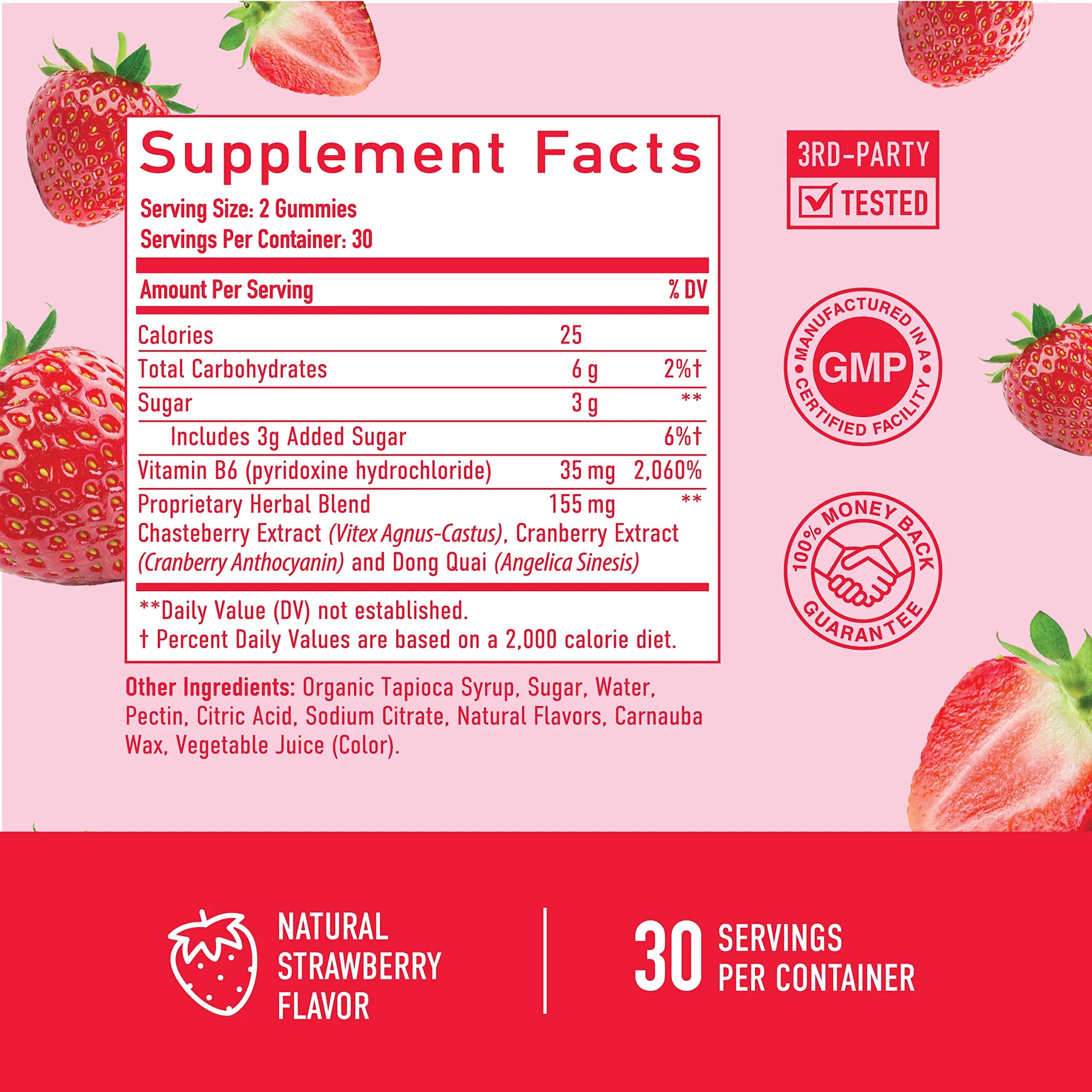 PMS Relief Gummies | Hormone Balance & Period Support Vitamins for Women | Vegan Gummy SMNutrition Au supplements