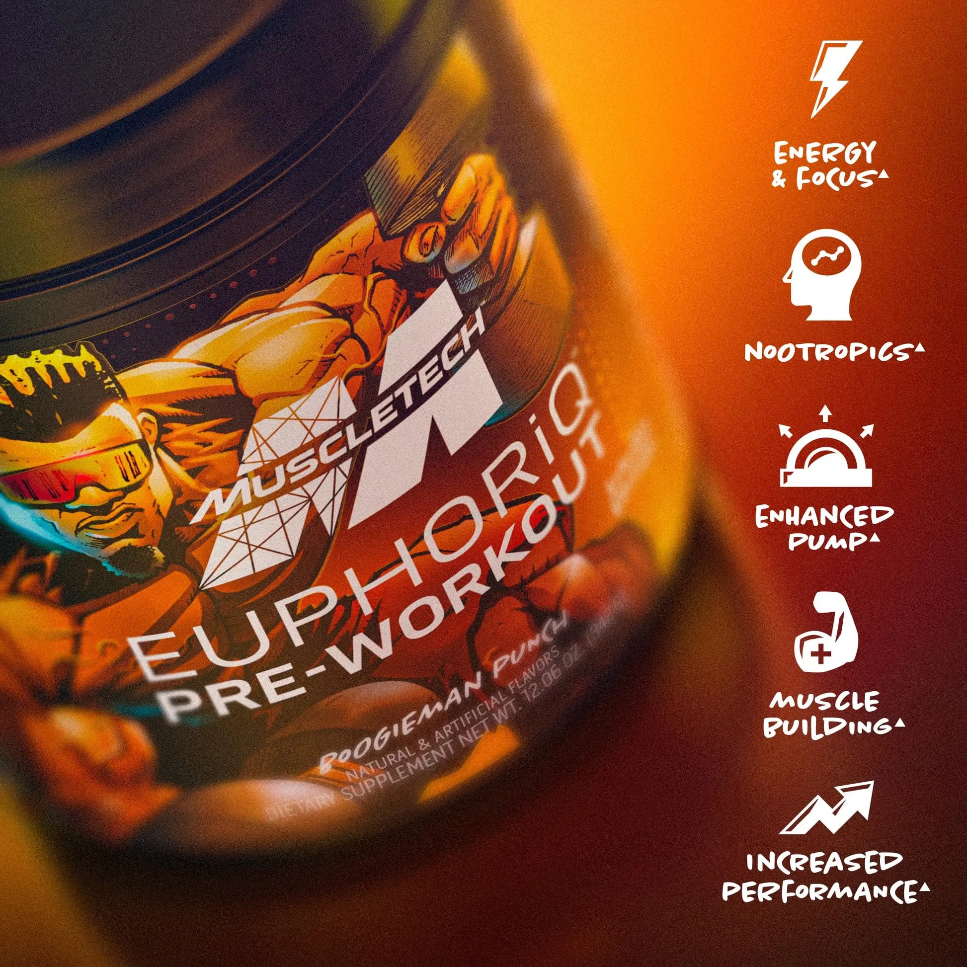 MuscleTech Pre Workout Powder EuphoriQ PreWorkout Smart Pre Workout Powder MuscleTech Au supplements
