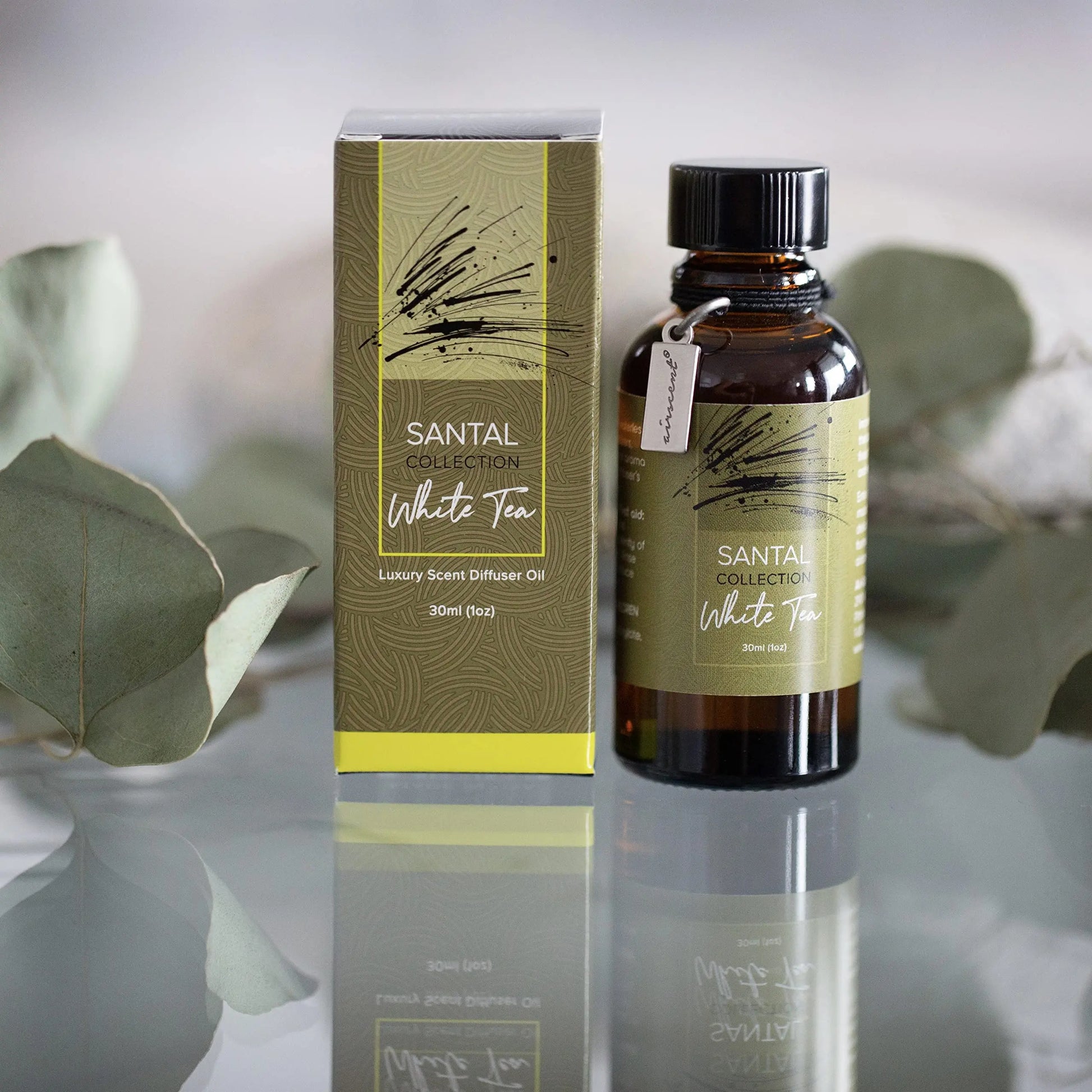 Santal White Tea Diffuser Oil - Air-Scent Aroma and Essential Oil Blend for Aromatherapy Diffusers - 30 Milliliter Air-Scent Au supplements