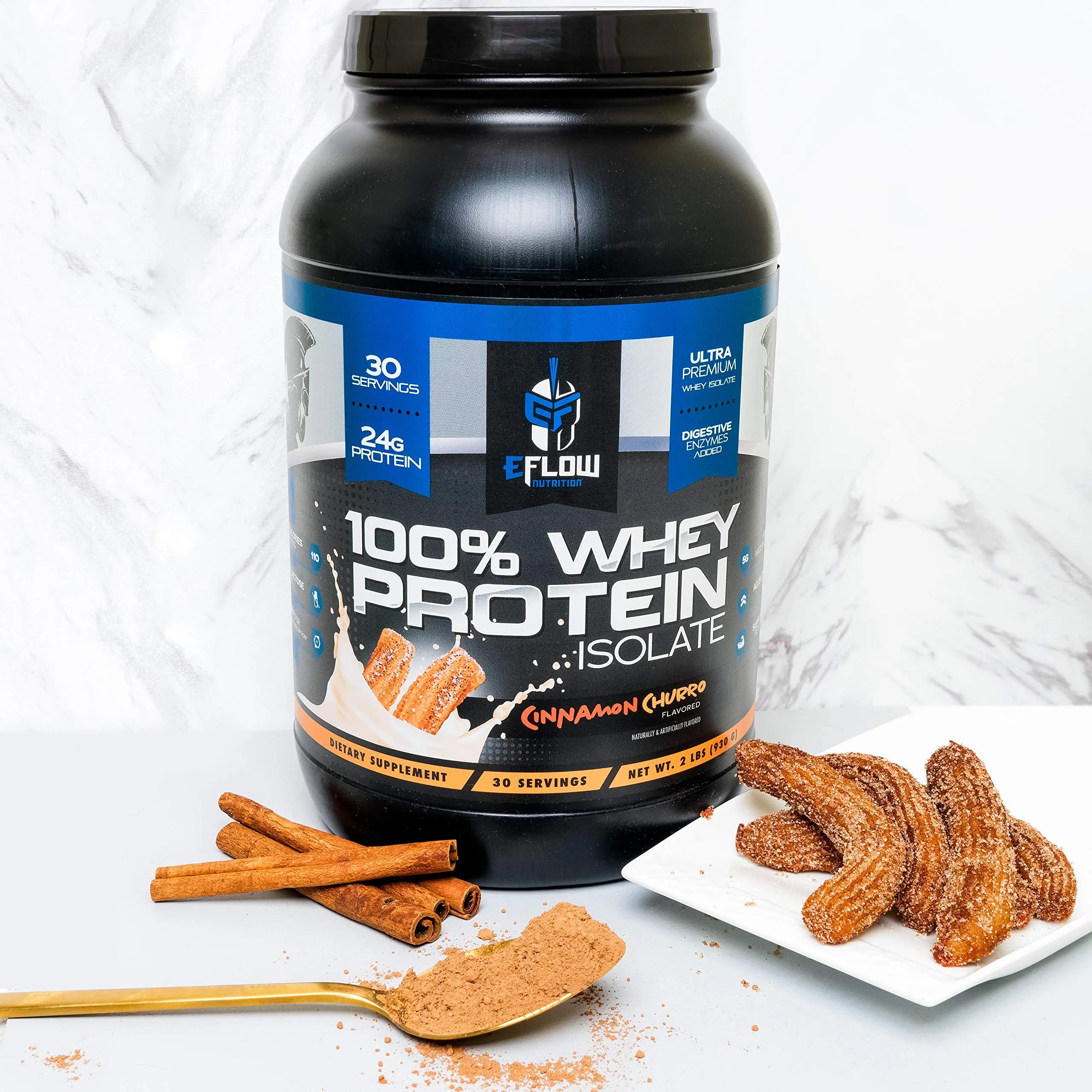 eFlow Nutrition 100% Whey Protein Isolate - Lactose-Free Digestive Enzymes Added eFlow Nutrition Au supplements