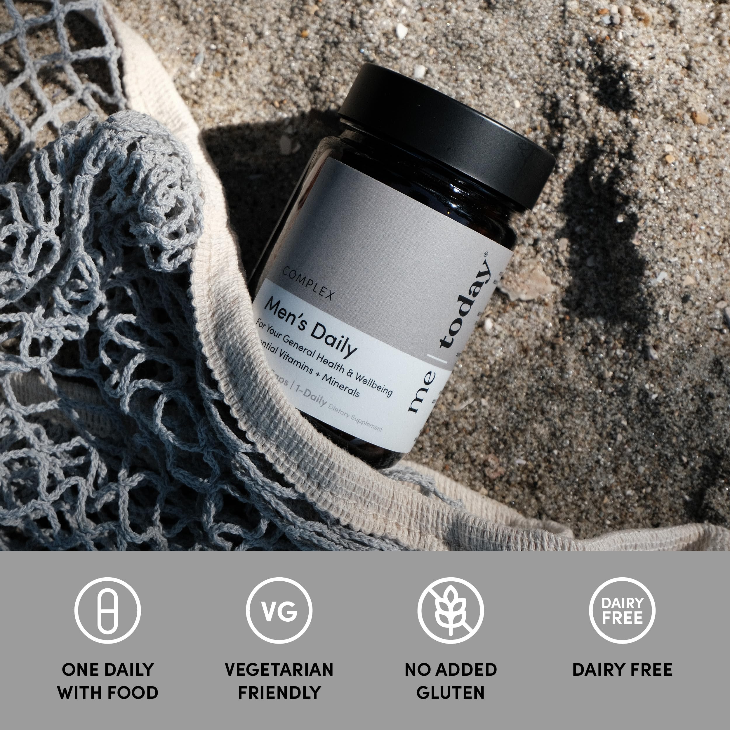 me today Multivitamin for Men, Mineral Supplements with 27 Vitamins, Minerals and Herbs, Including D, C, A, B, Biotin and Zinc, Vegetarian | General Health Supplements | 60 Capsules me today Au supplements