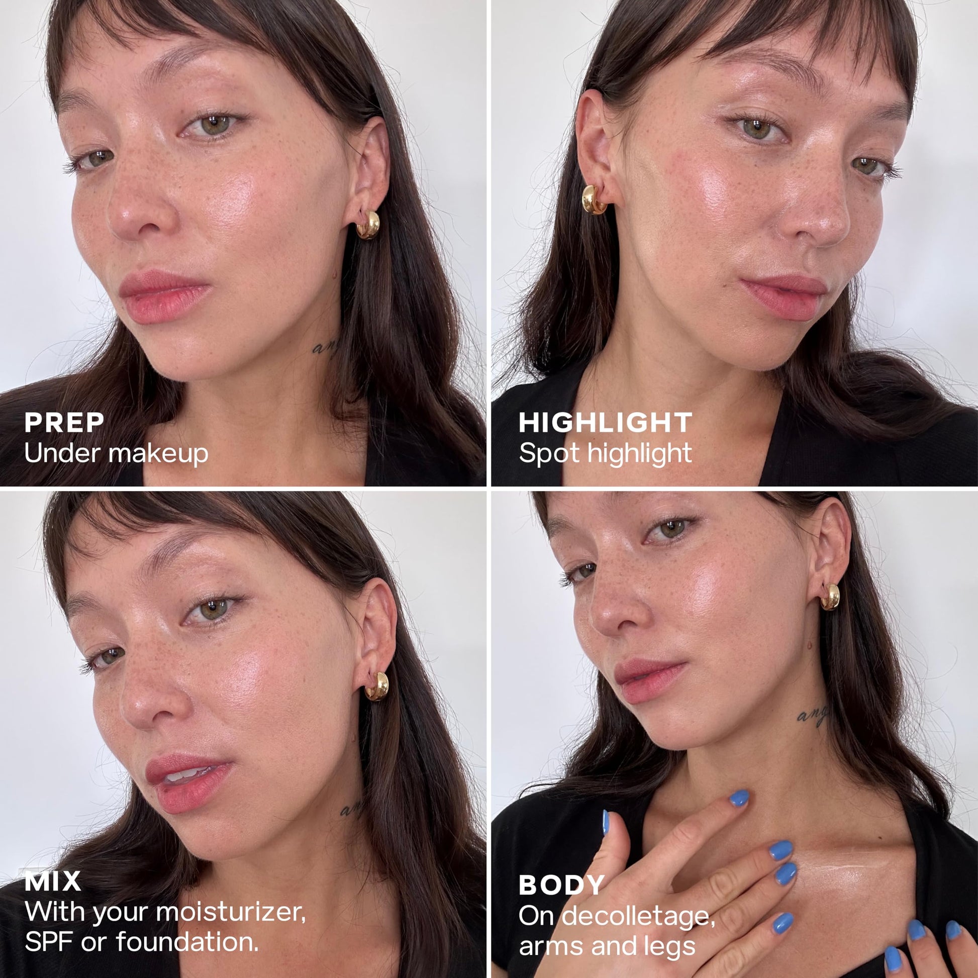 Saie Glowy Super Gel - Hydrating Makeup Primer and Illuminating Glow Serum Enriched with Vitamin C and Squalane Oil - All-Over Liquid Highlighter Makeup for Instant Glass Skin - Starglow (1 oz) Saie Au supplements