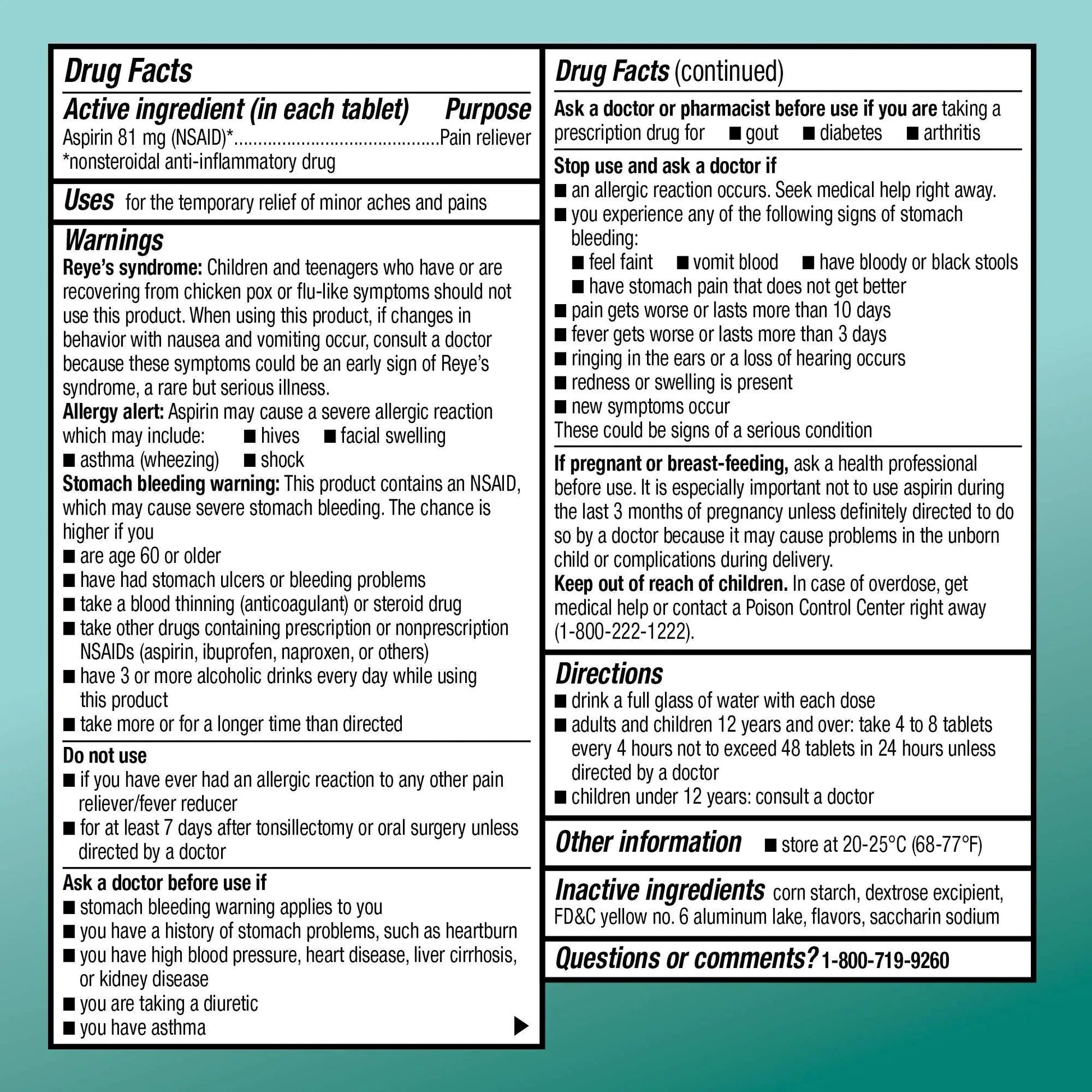 Amazon Basic Care Aspirin 81 mg Pain Reliever (NSAID) Chewable Tablets, Low Dose , Orange Flavor, 36 Count (Pack of 3) Amazon Basic Care Au supplements