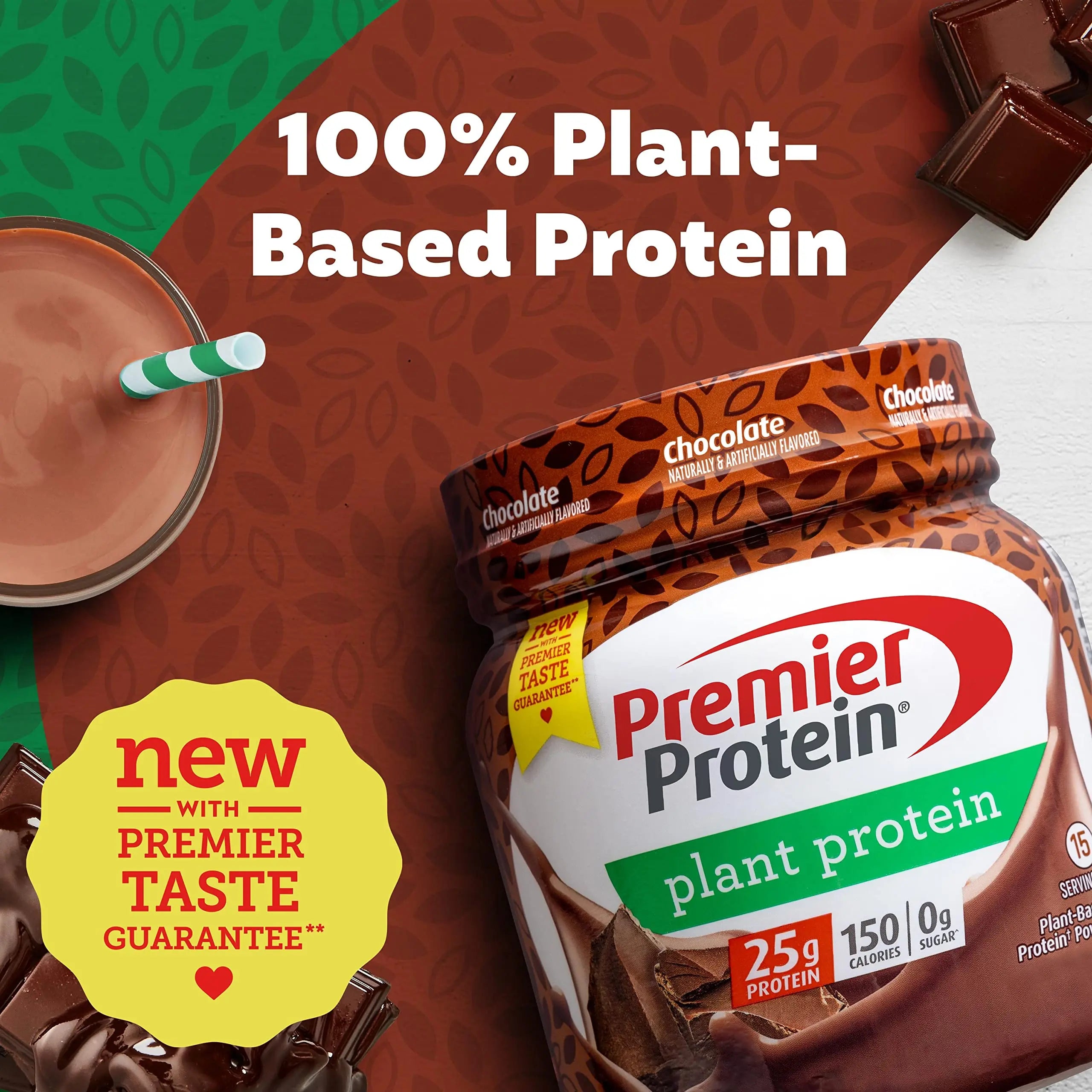 Premier Protein Powder Plant Protein, Chocolate, 25g Plant-Based Protein, 0g Sugar Premier Protein Au supplements