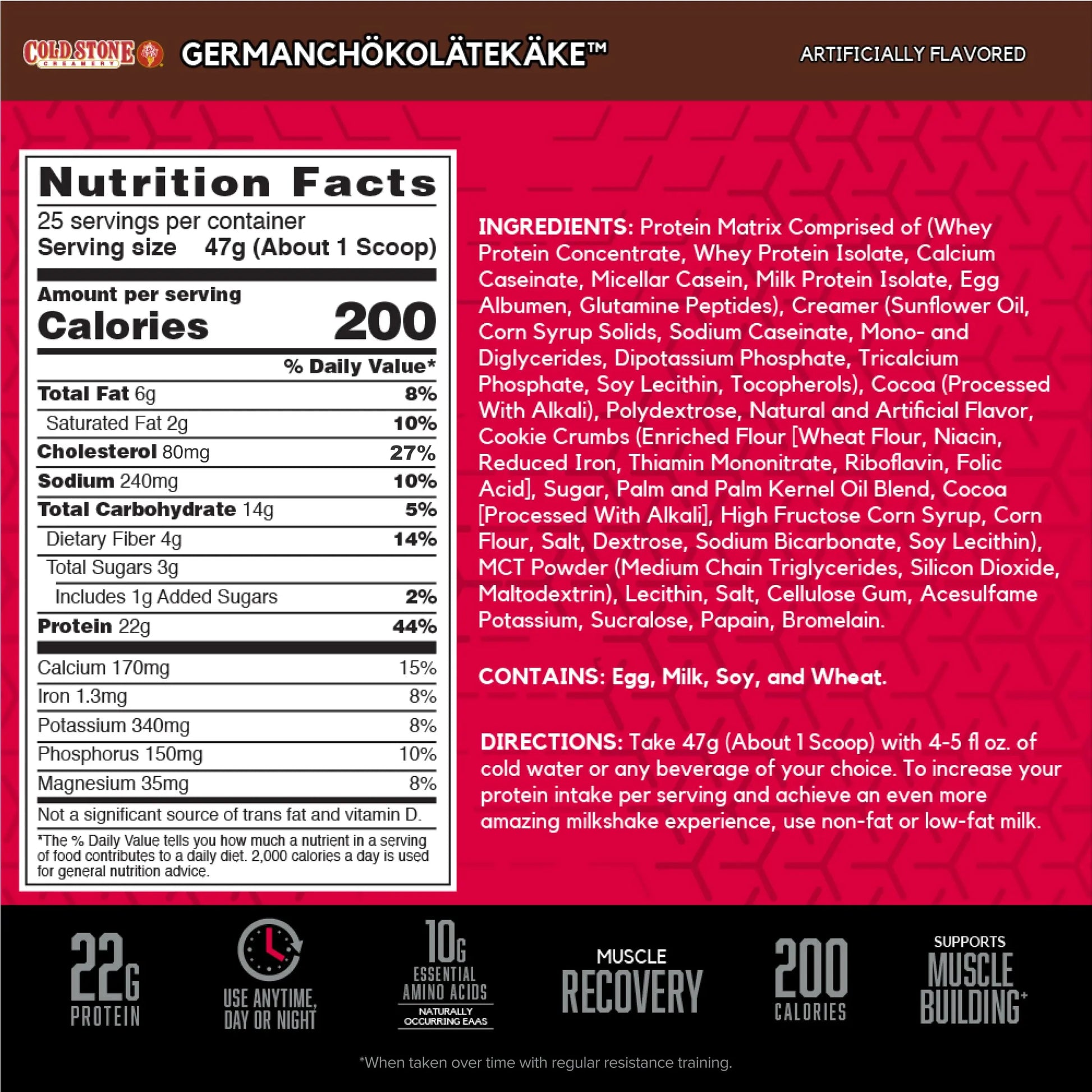 BSN Syntha-6 Whey Protein Powder, Cold Stone Creamery- Germanchökolätekäke Flavor BSN Au supplements