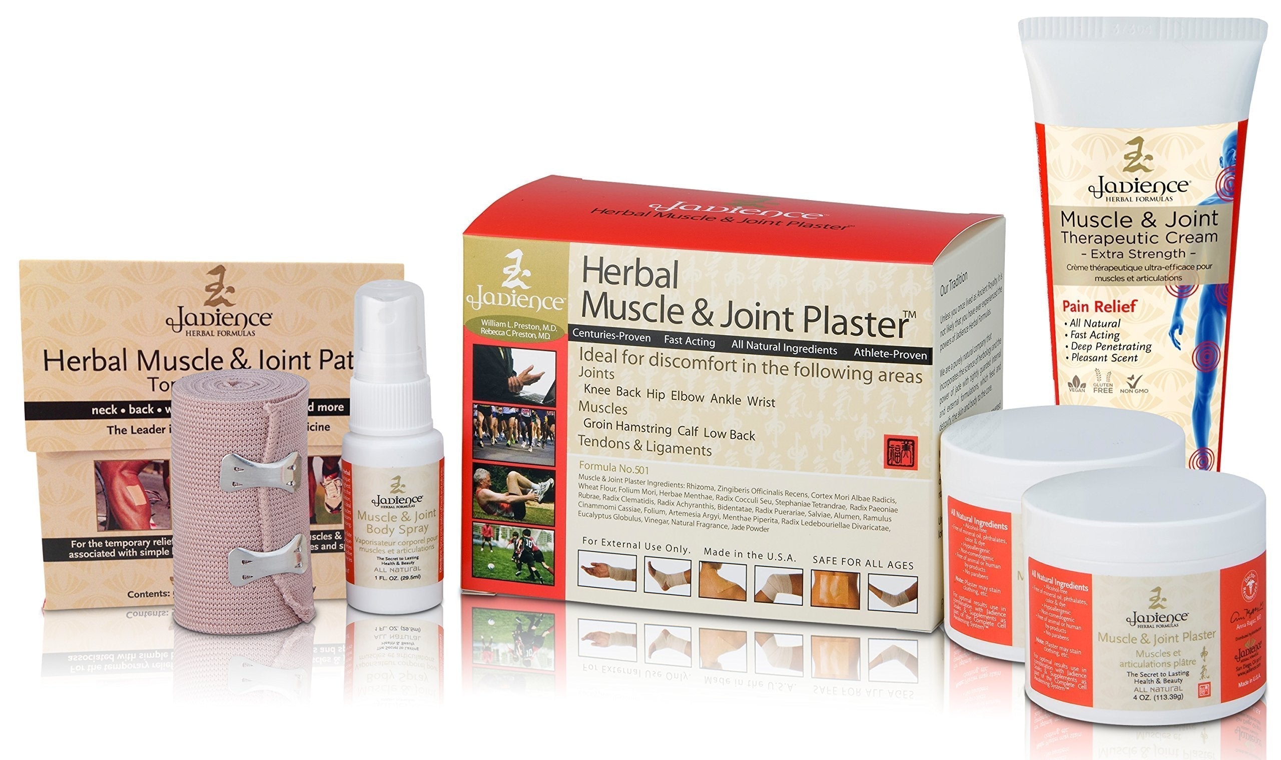 Jadience Severe Pain Relief Kit: Penetrates Deep for Muscle Pull Recovery, Joint Support & Sciatic Nerve| Dit Da Jow Topical Analgesic for Back, Neck, Shoulders, Hips, Knees, Ankles, Elbows & Wrists JADIENCE Au supplements
