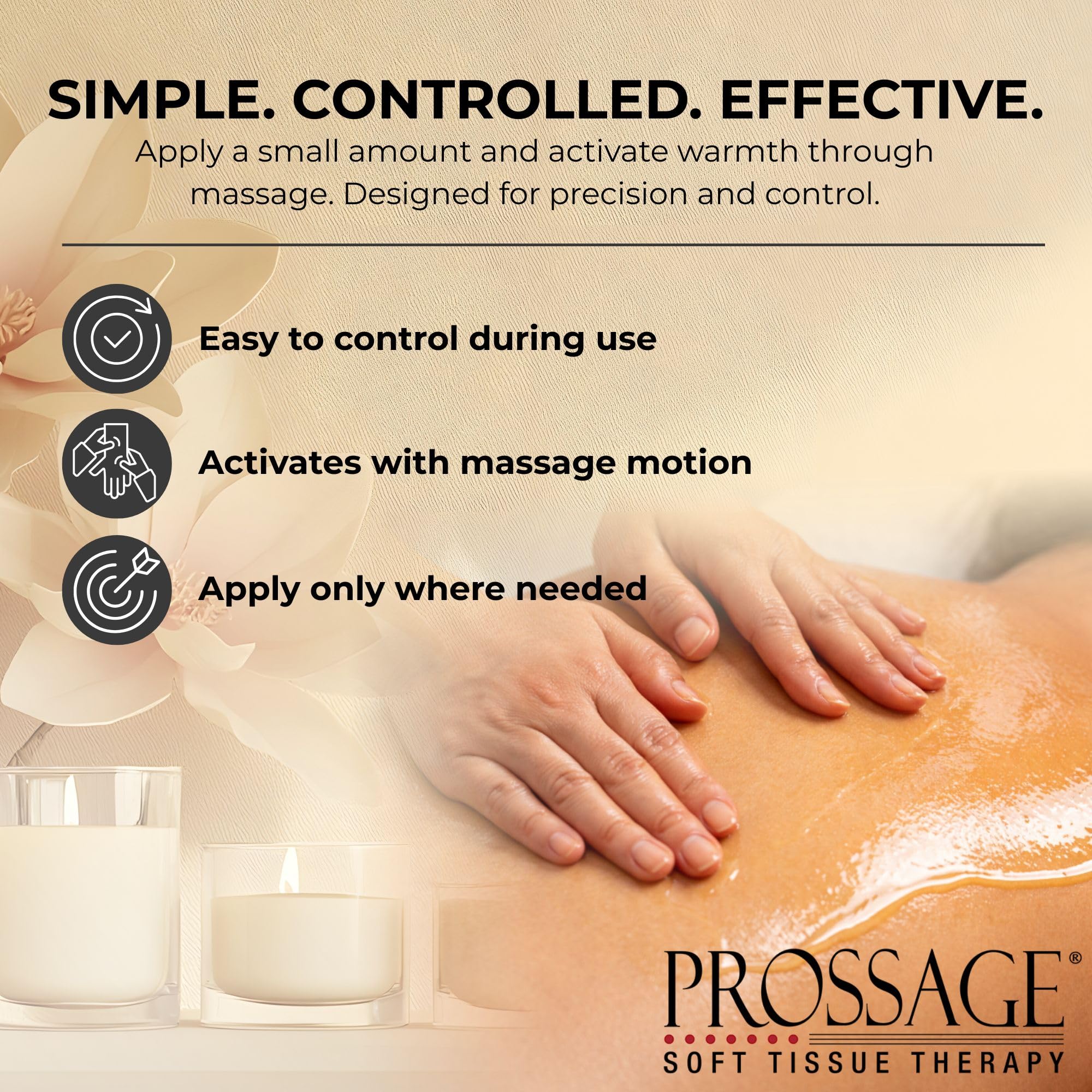Prossage Heat Warming Relief Massage Oil for Therapuetic Massages, Deep Tissue Massages, and Aromatherapy, Topical Reliever, 8 Ounce Bottle THERABAND Au supplements