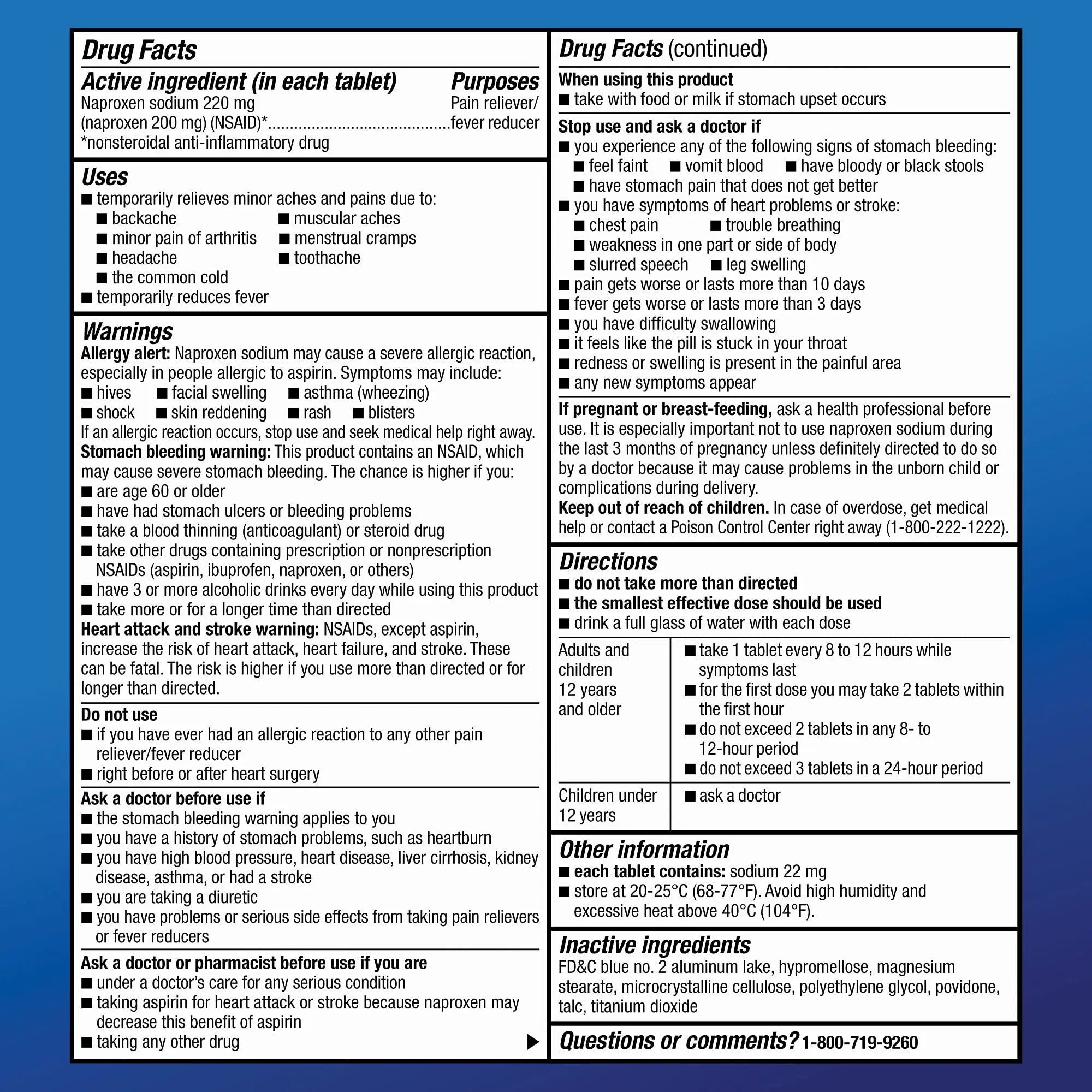 Amazon Basic Care Back and Muscle Pain, 220 mg Naproxen Sodium Tablets, 12-Hour Pain Relief, Headache, Arthritis, Menstrual Cramps, Fever Reducer, 90 Count Amazon Basic Care Au supplements